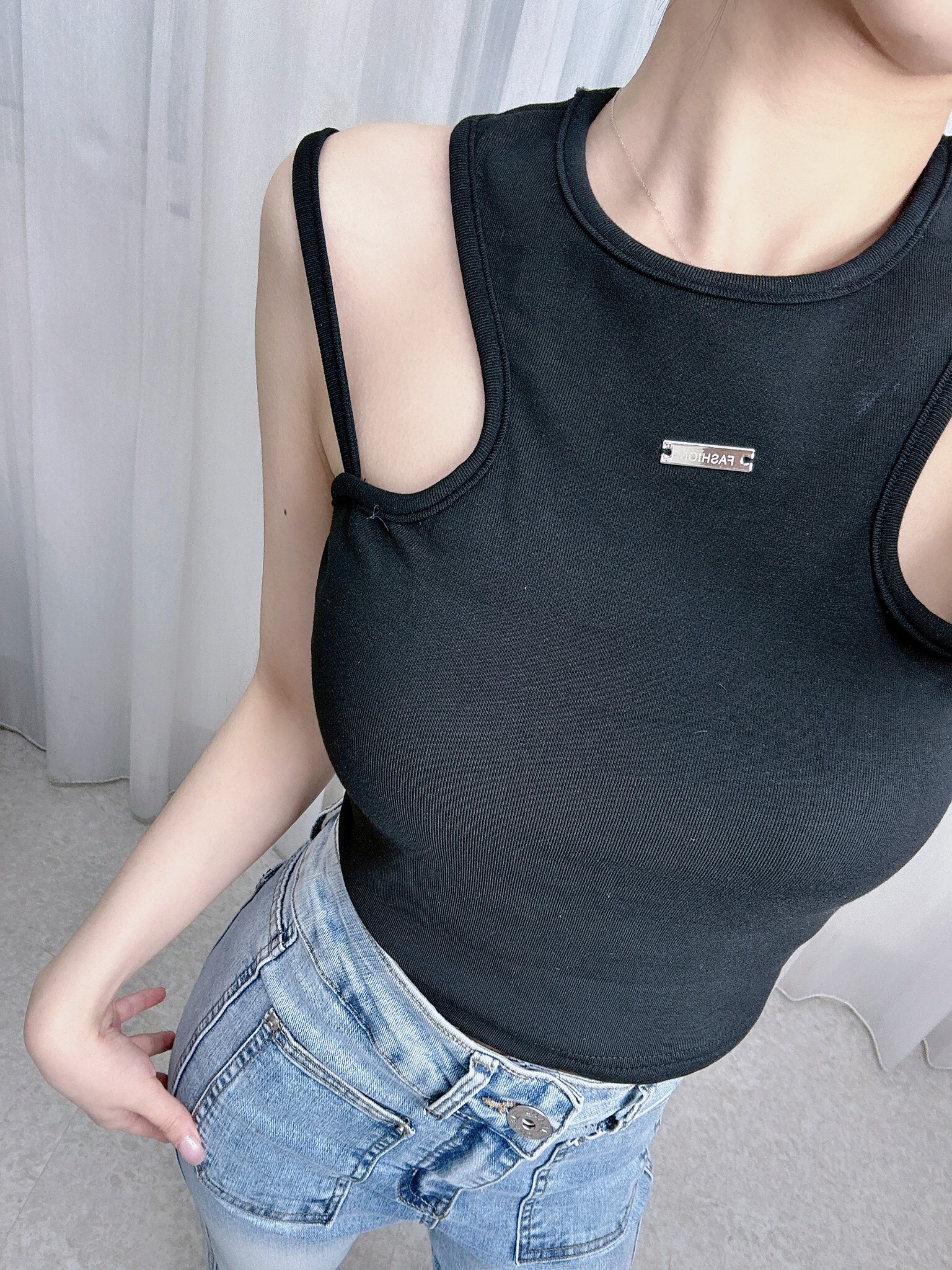 -8625削肩標籤Bra top (4)