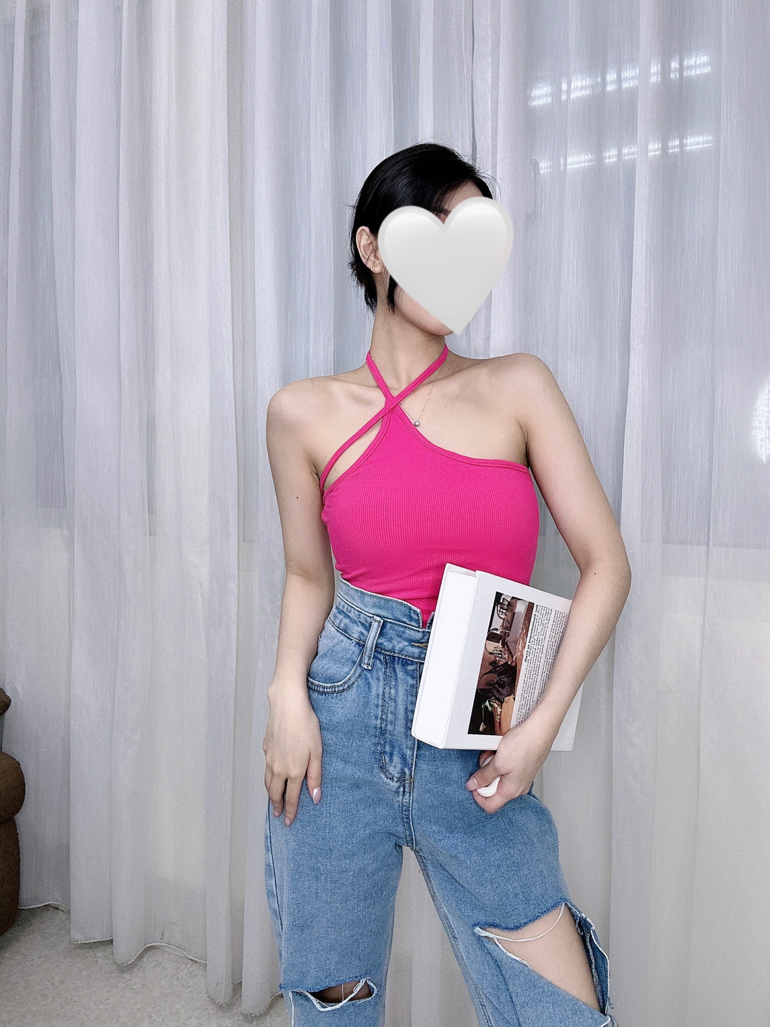 2524造型繞脖Bra top背心 (3)