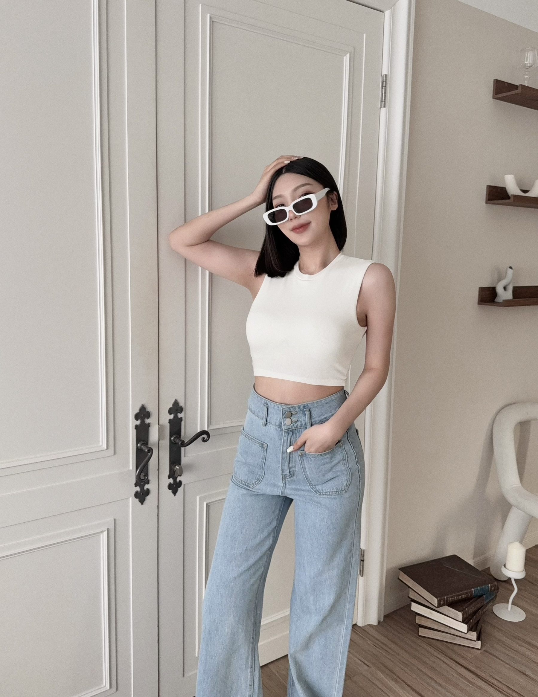 2073『選品』簡約圓領無袖背心 (5)