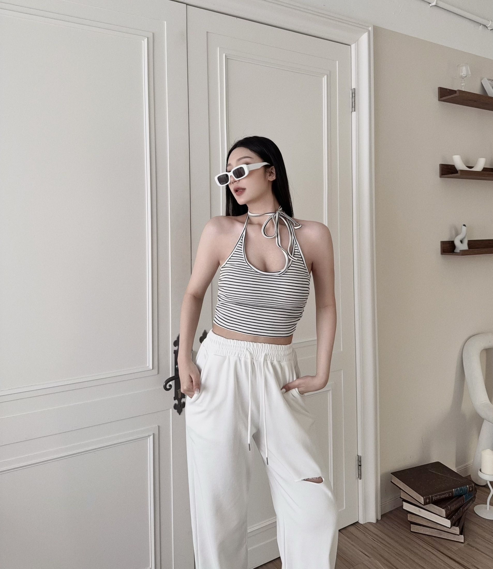 1079『訂製款』簡約百搭掛脖Bra top