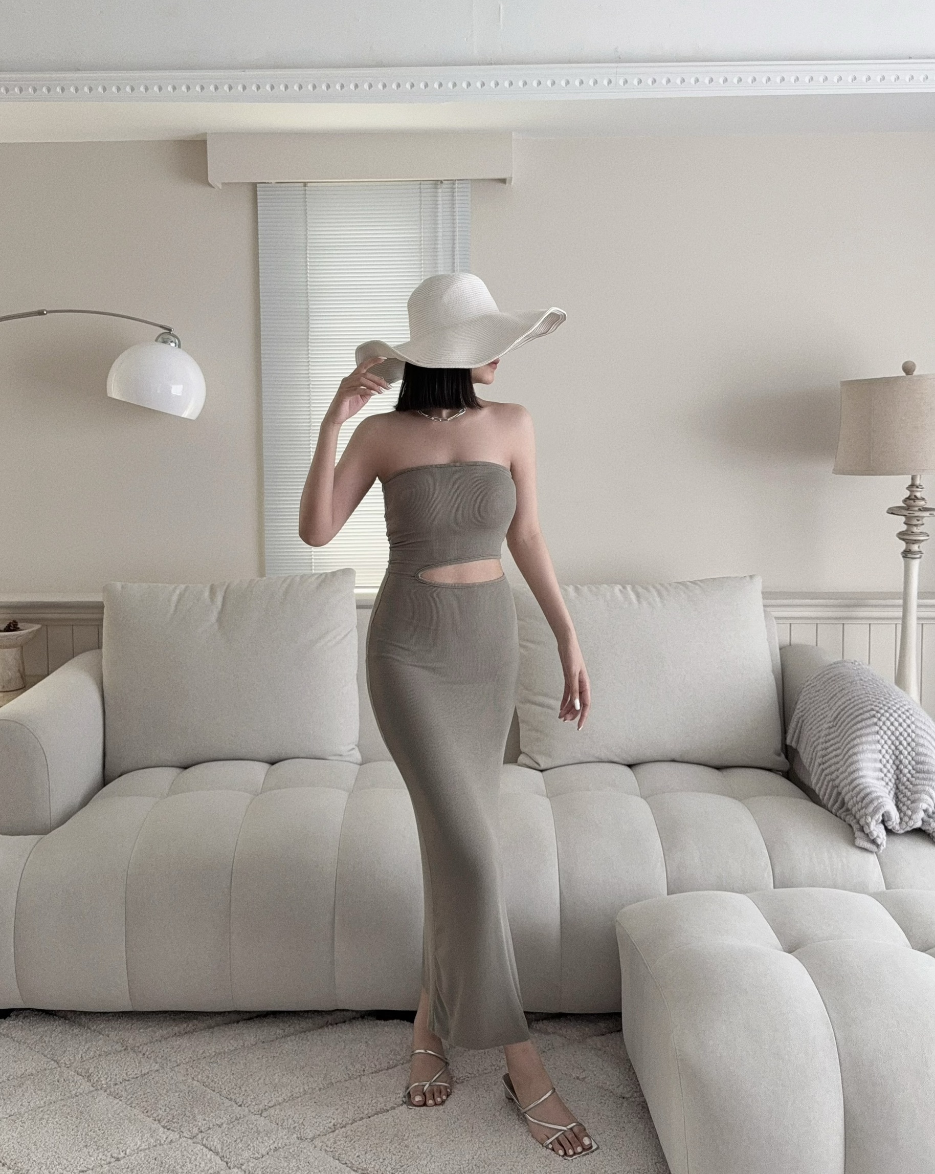 1064『訂製款』辣妹平口腰鏤空長洋 (3)