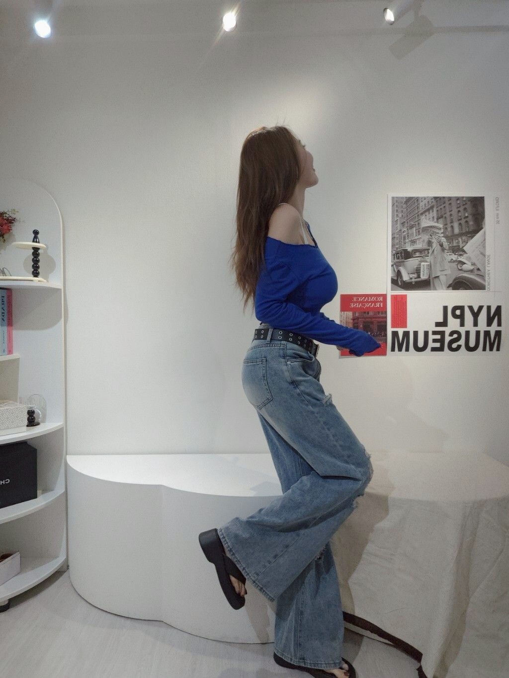 982 ｜20250507｜🔍長褲系列個性感刷破寬褲 (2)