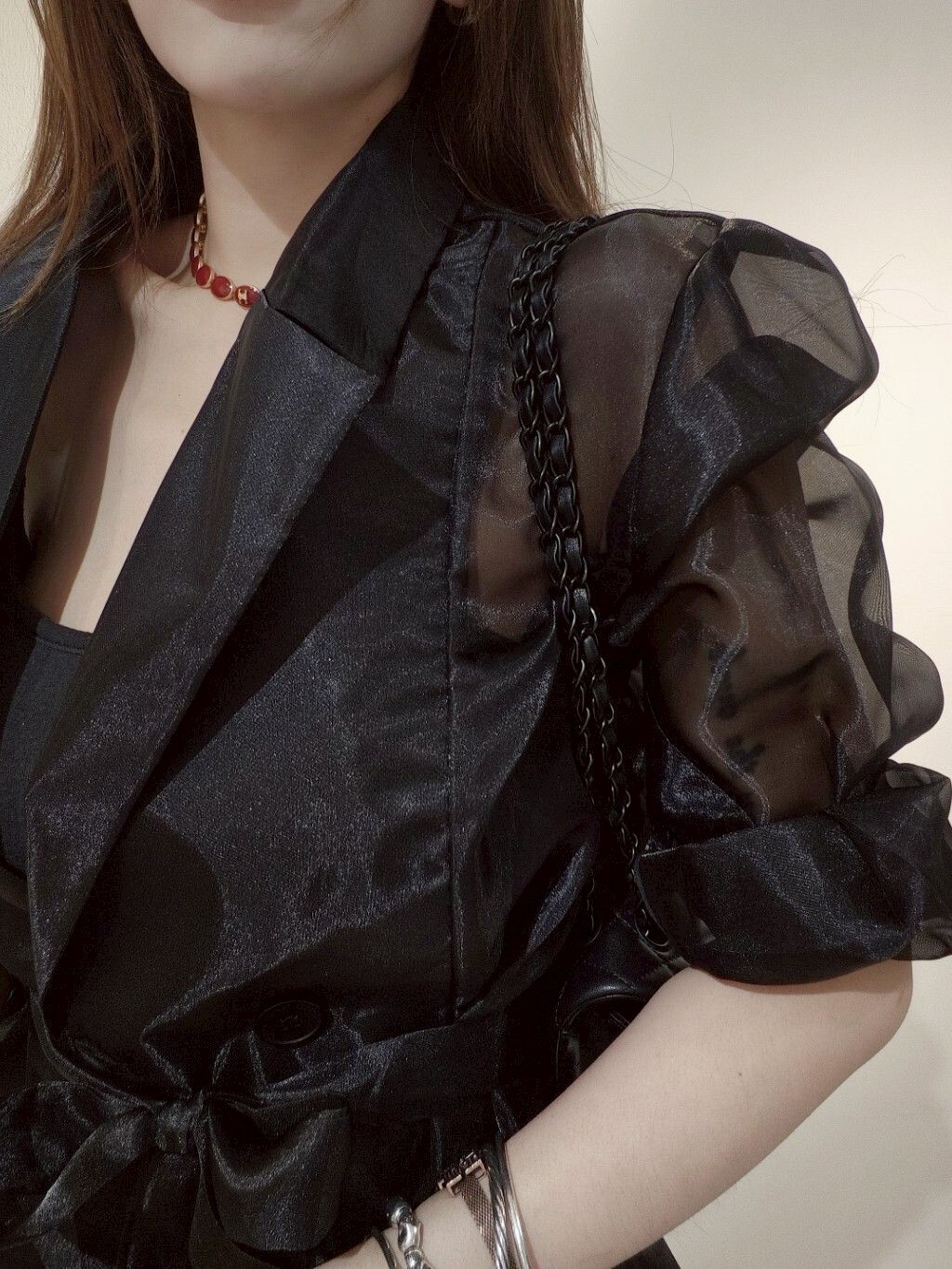 7731 ｜20250507｜🔍外套系列歐根紗西裝外套 (4)