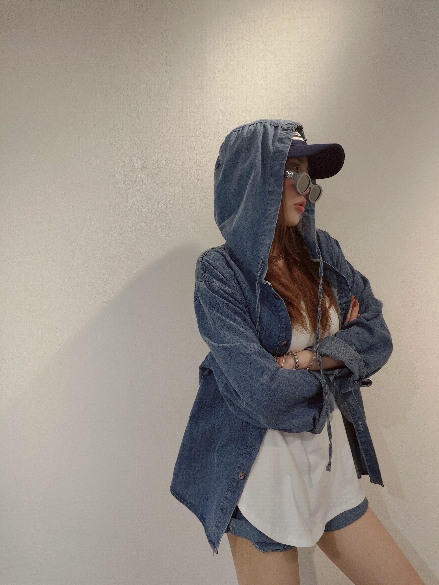 5099 ｜20250510｜🔍單寧系列刺繡連帽襯