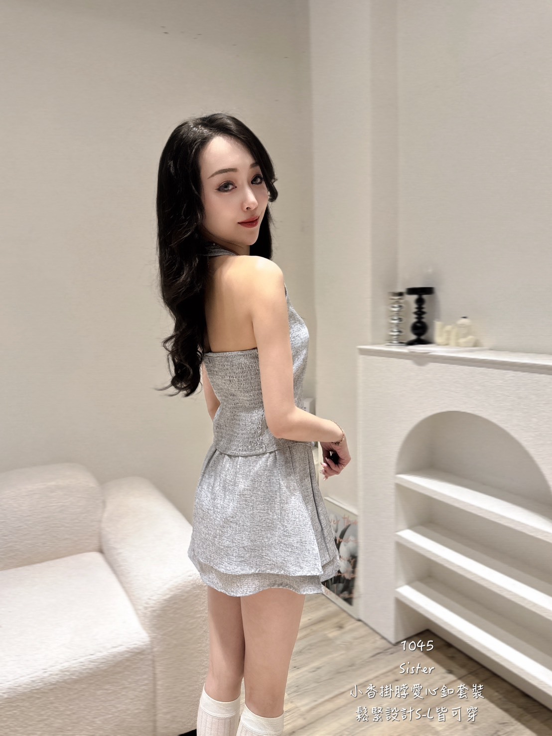 1045小香掛脖愛心釦套裝 (2)