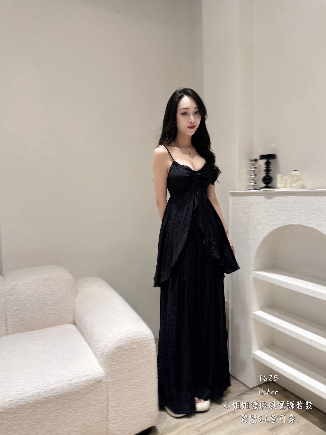 1625小姐姐渡假風寬褲套裝 (3)