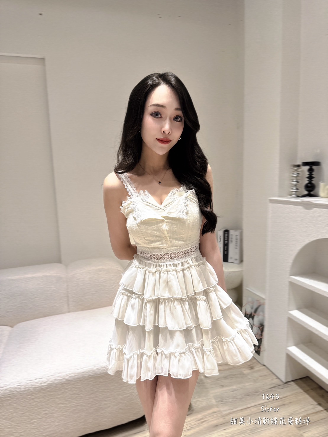 1645甜美小清新緹花蛋糕洋 (4)