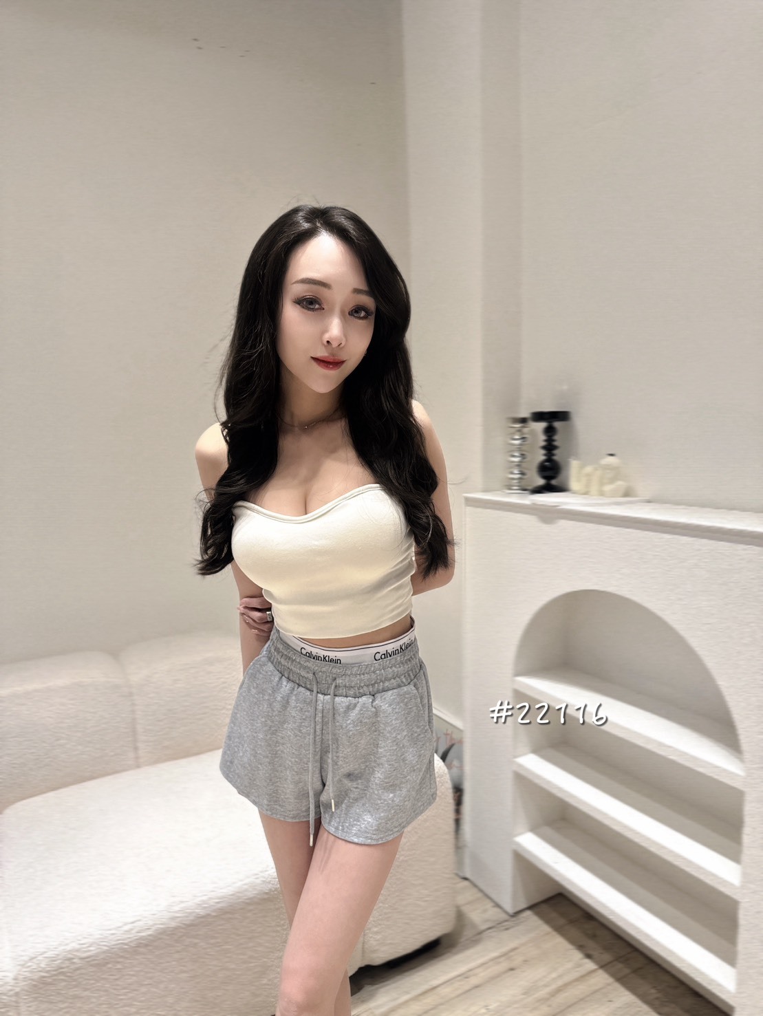 22116休閒CK棉短褲 (4)