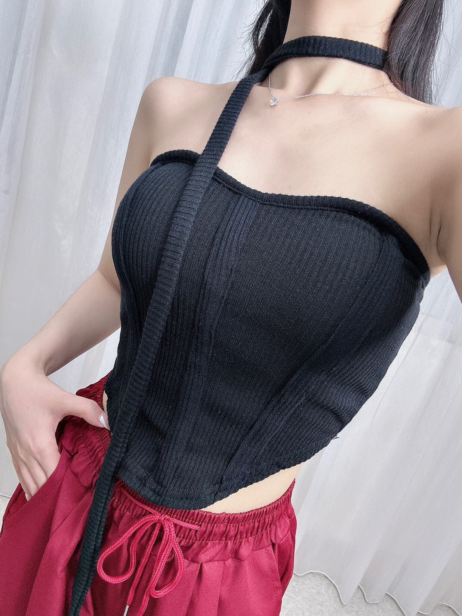 101修身桃心Bra top (4)