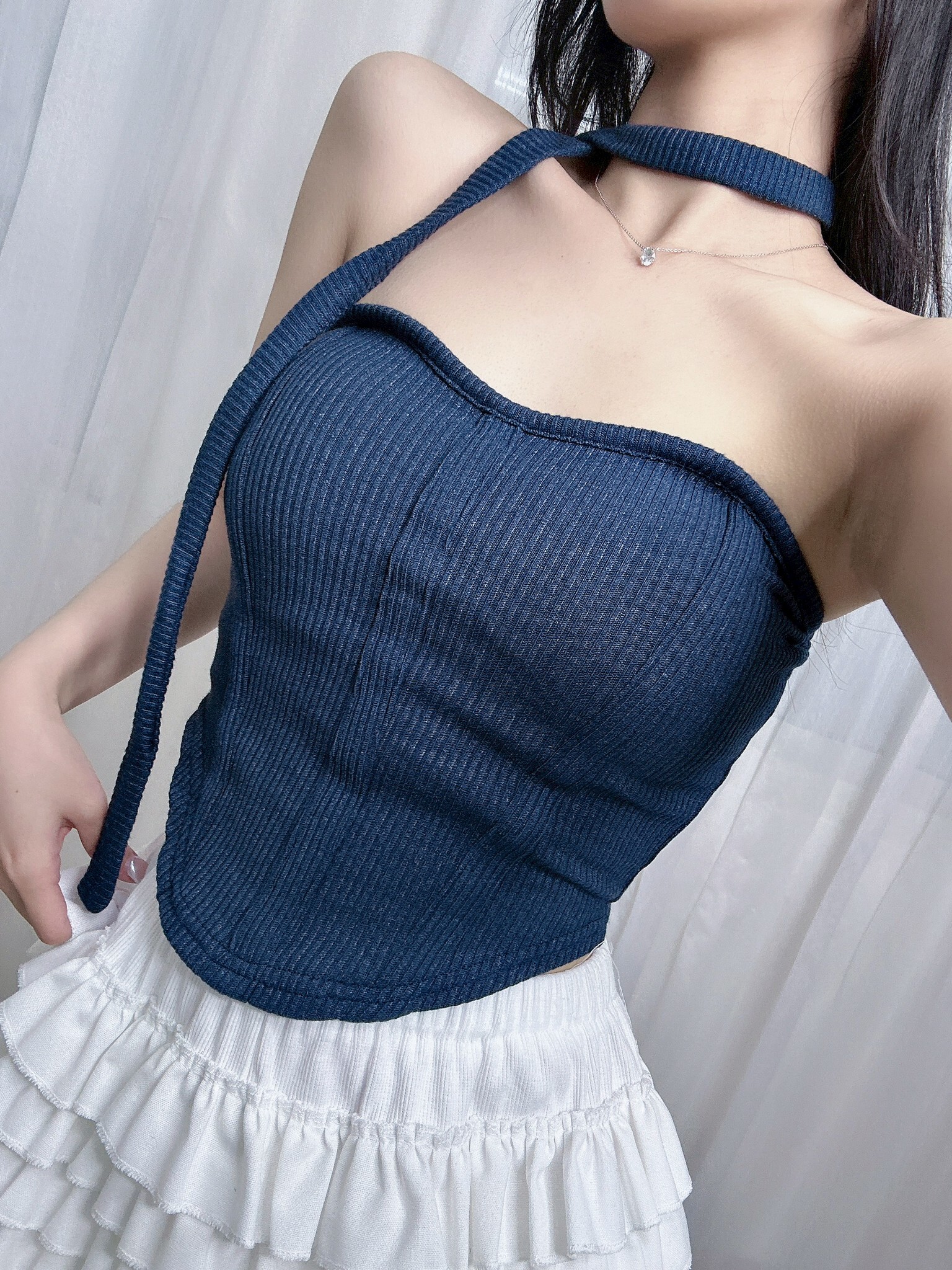 101修身桃心Bra top (2)