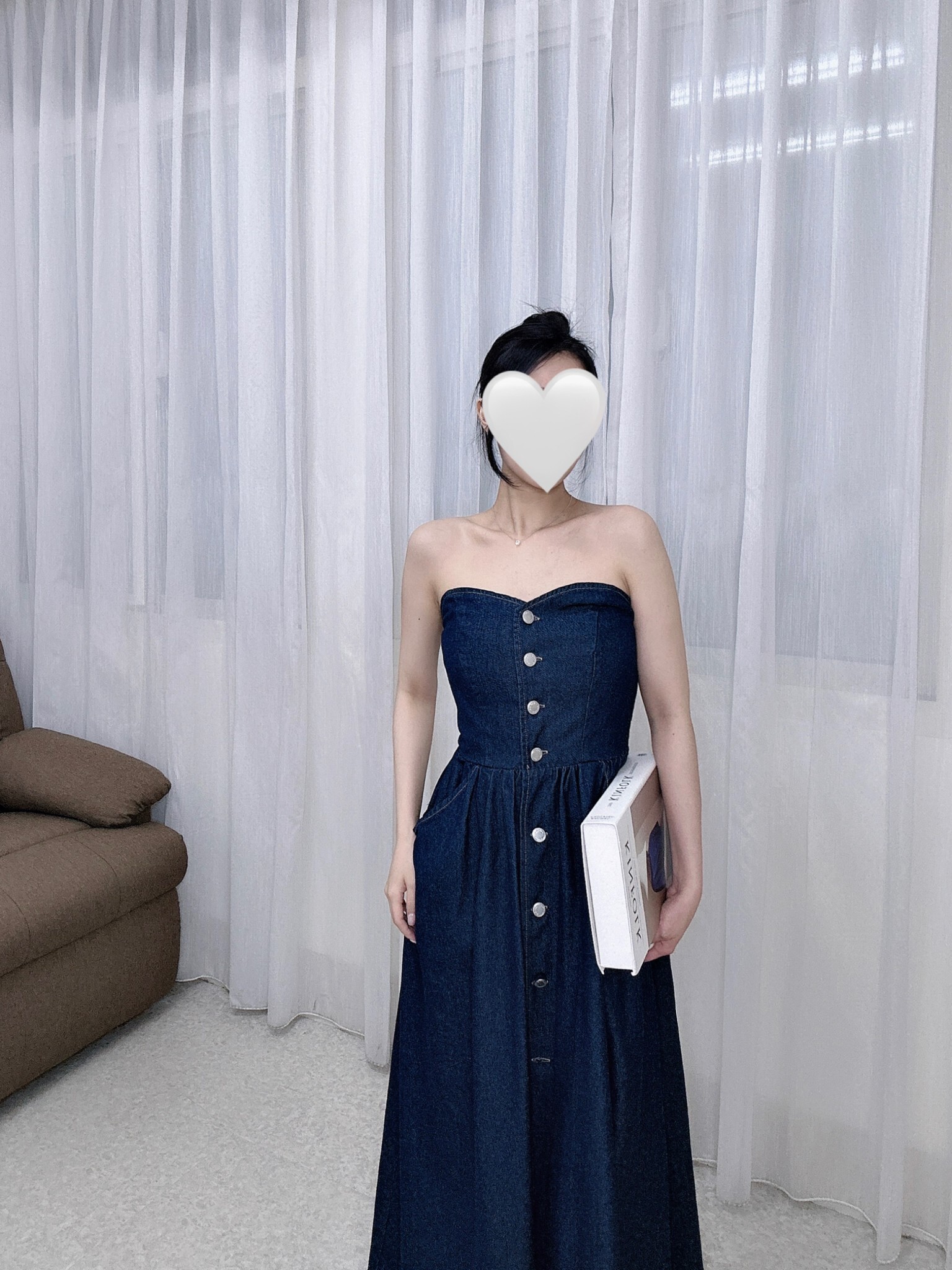 801牛仔排釦長洋 (4)