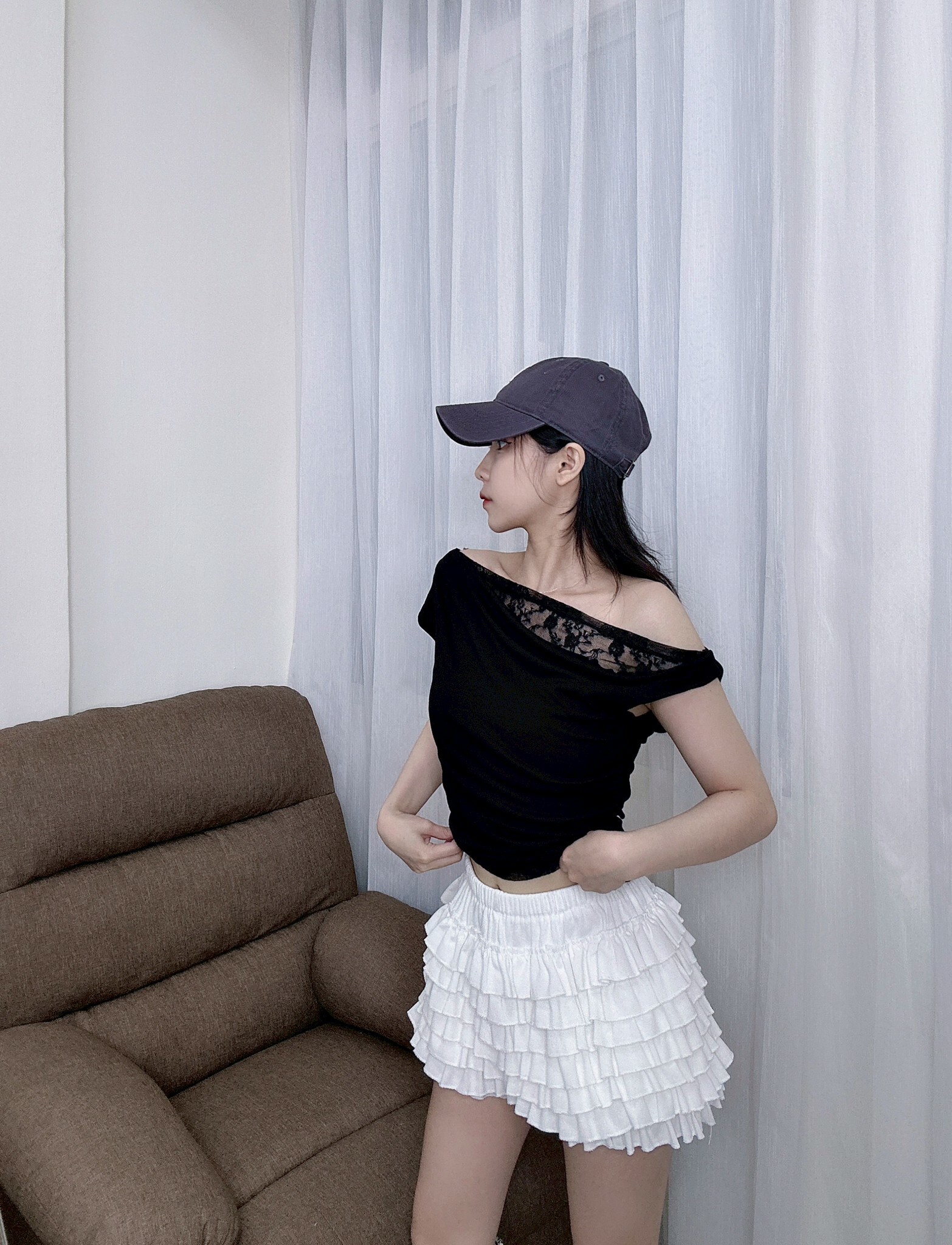 73193拼接蕾絲上衣 (5)