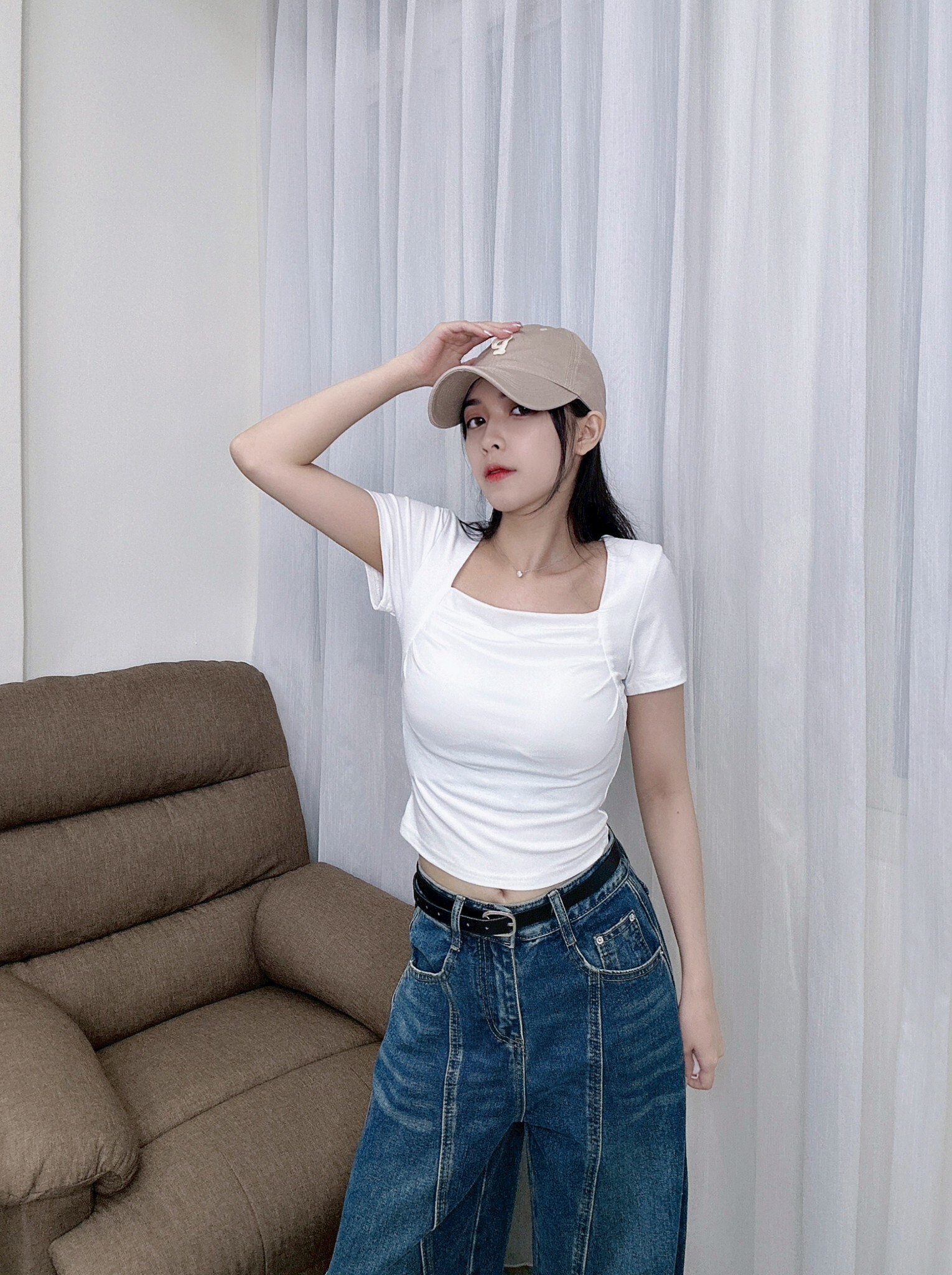 9491方領抓皺胸墊衣 (4)