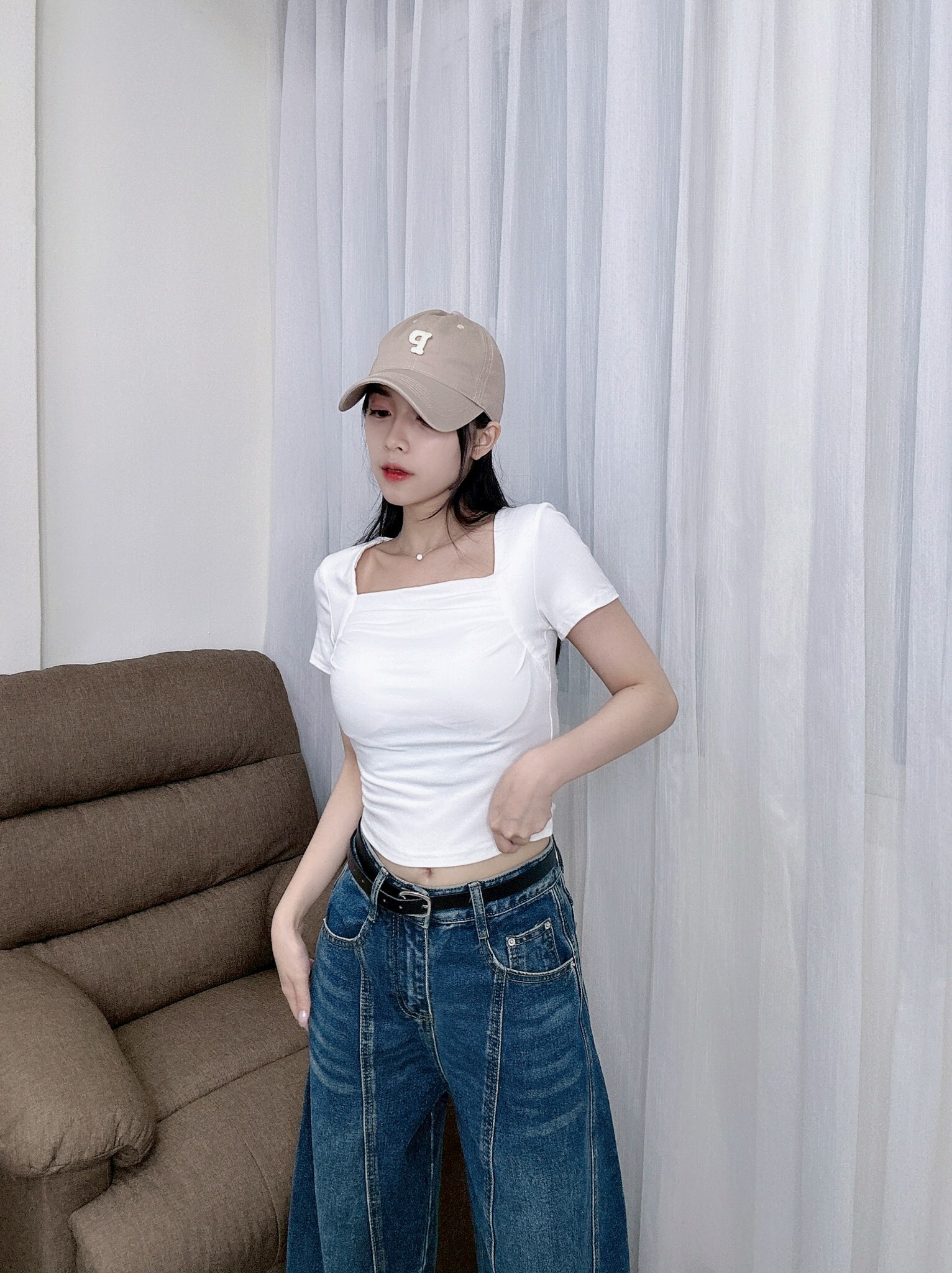 9491方領抓皺胸墊衣 (3)