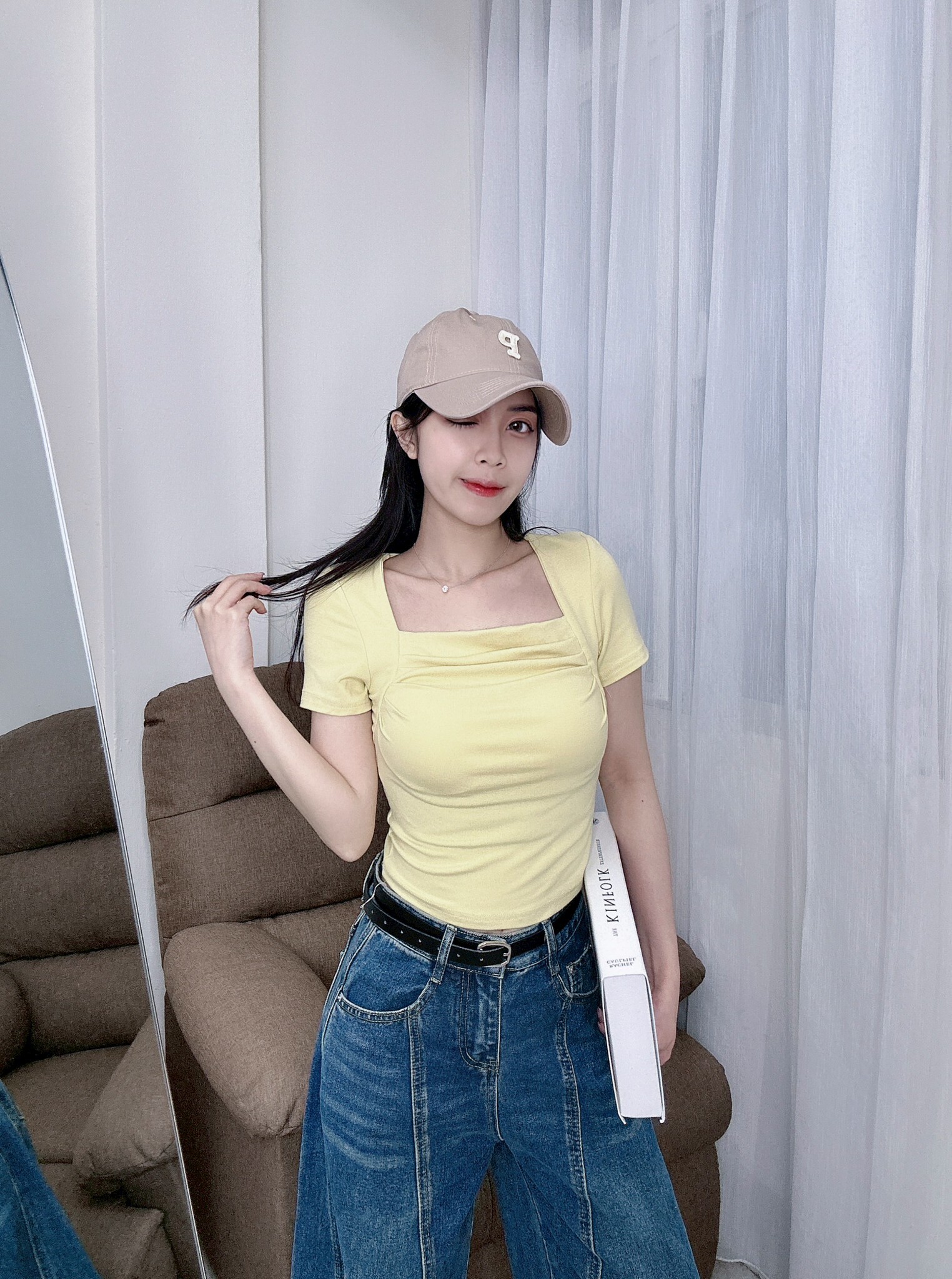 9491方領抓皺胸墊衣 (2)