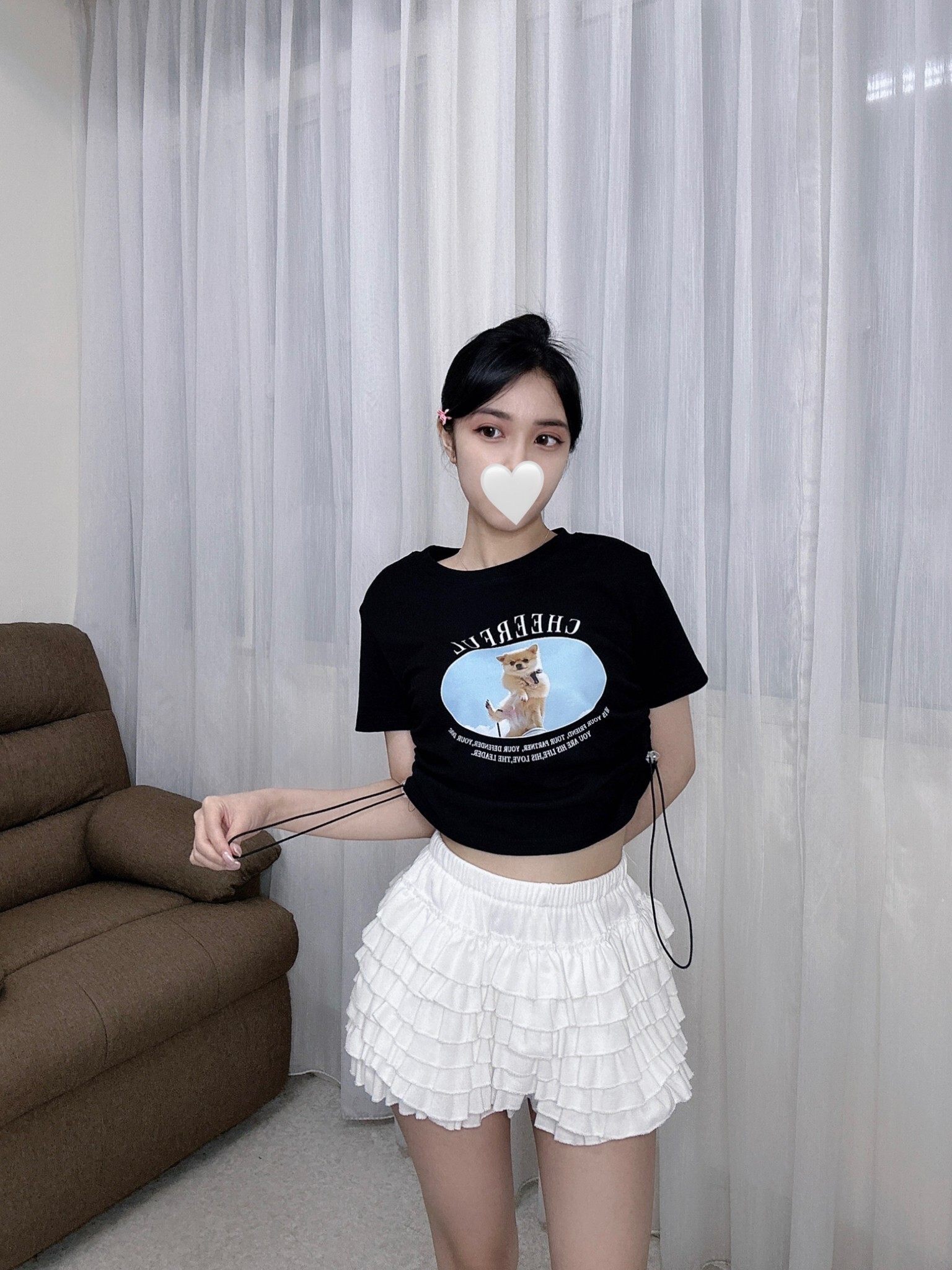 2235側抽繩狗狗短版Tee (3)