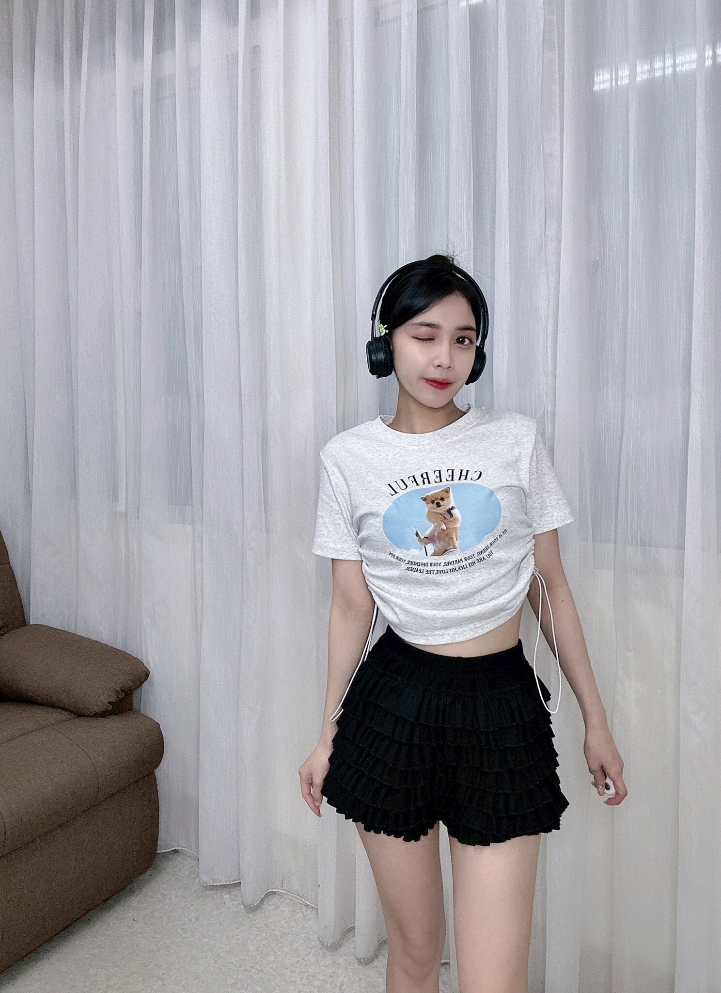 2235側抽繩狗狗短版Tee (5)