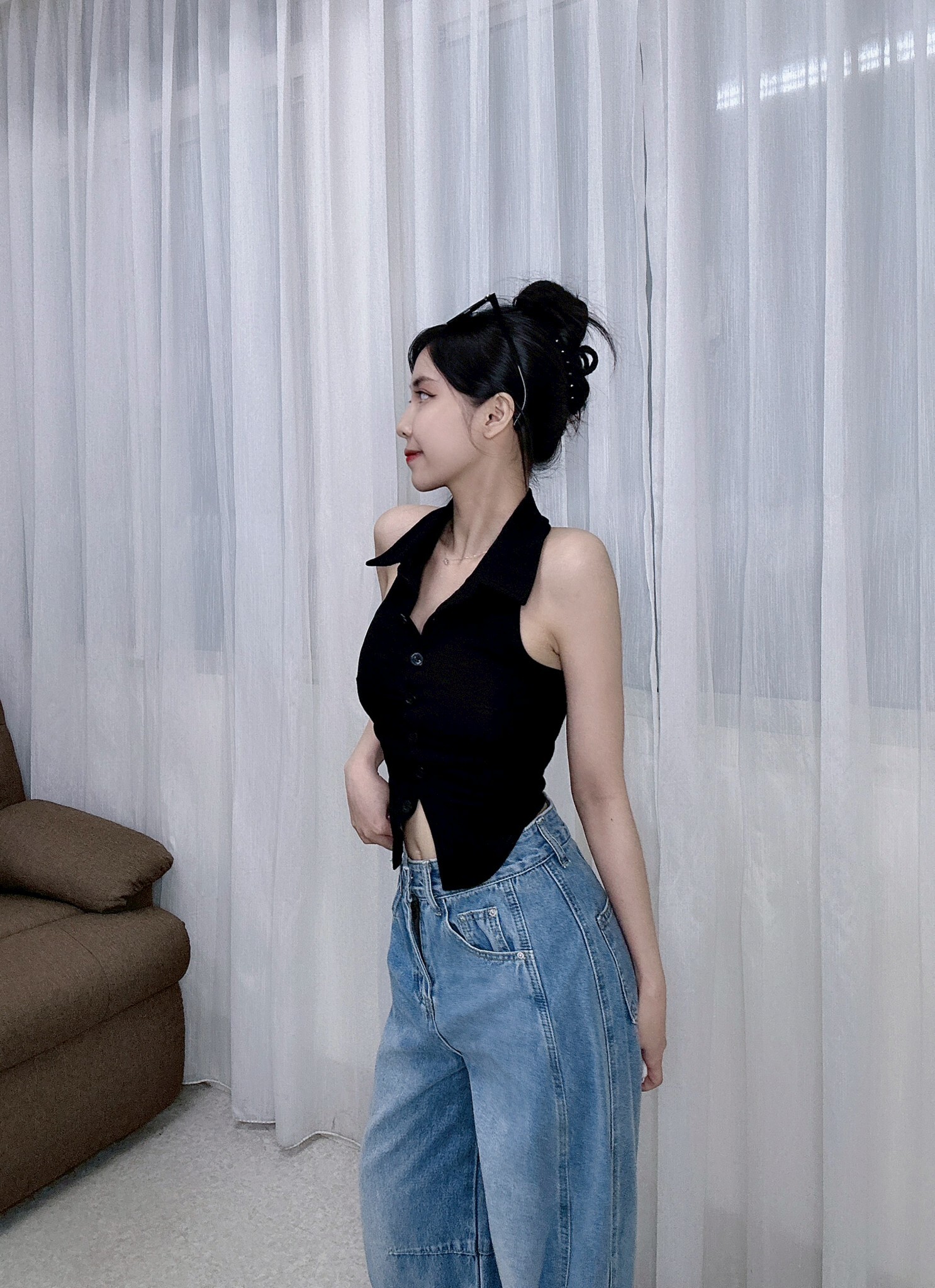 212立領露背上衣 (4)