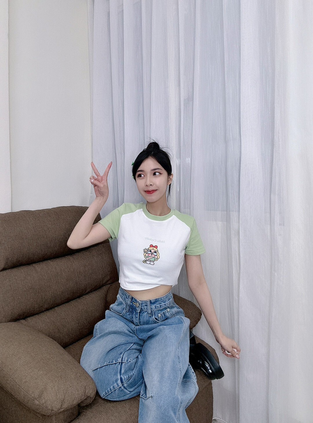 2264crybaby配色短版Tee (2)