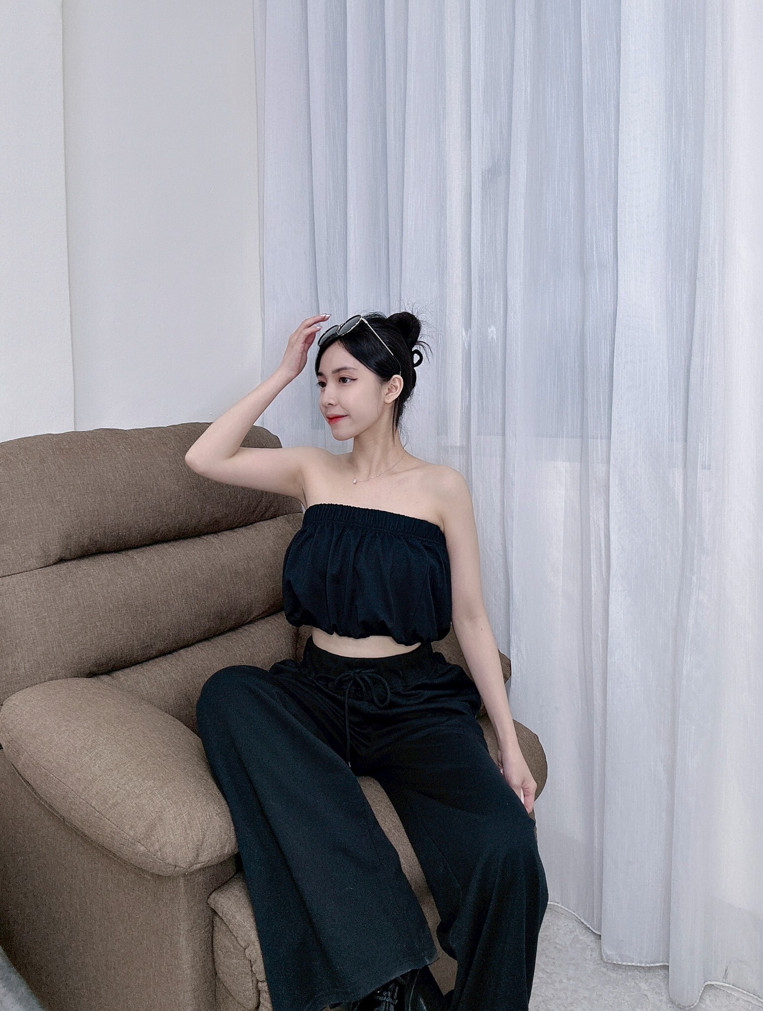 9822棉質平口上衣長褲SET (2)