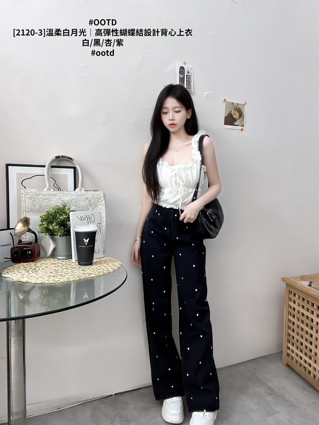 [2120-3]溫柔白月光｜高彈性蝴蝶結設計背心上衣 (7)
