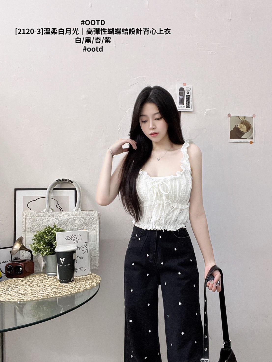 [2120-3]溫柔白月光｜高彈性蝴蝶結設計背心上衣 (8)