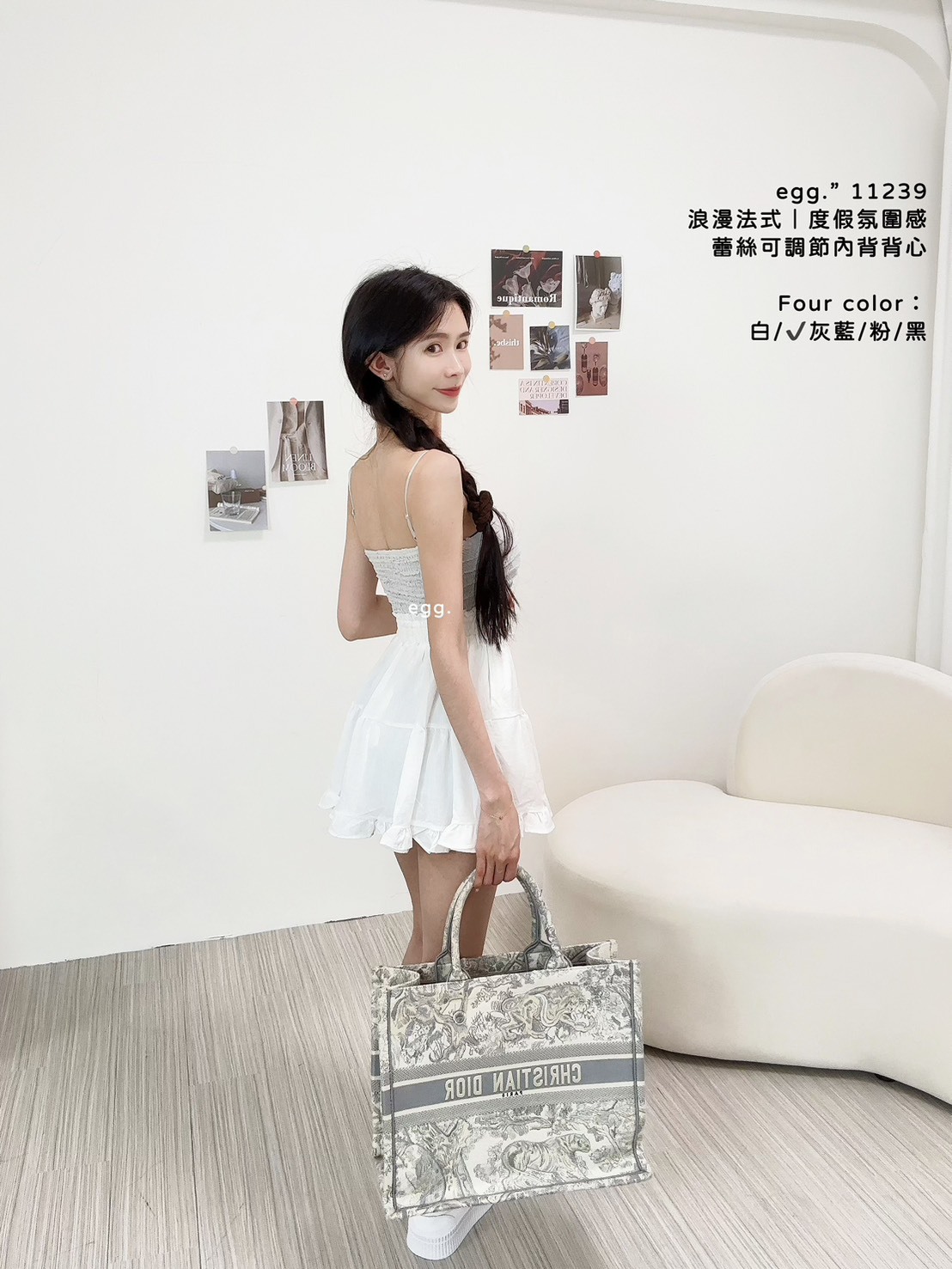 11239浪漫法式｜度假氛圍感蕾絲可調節內背背心 (8)