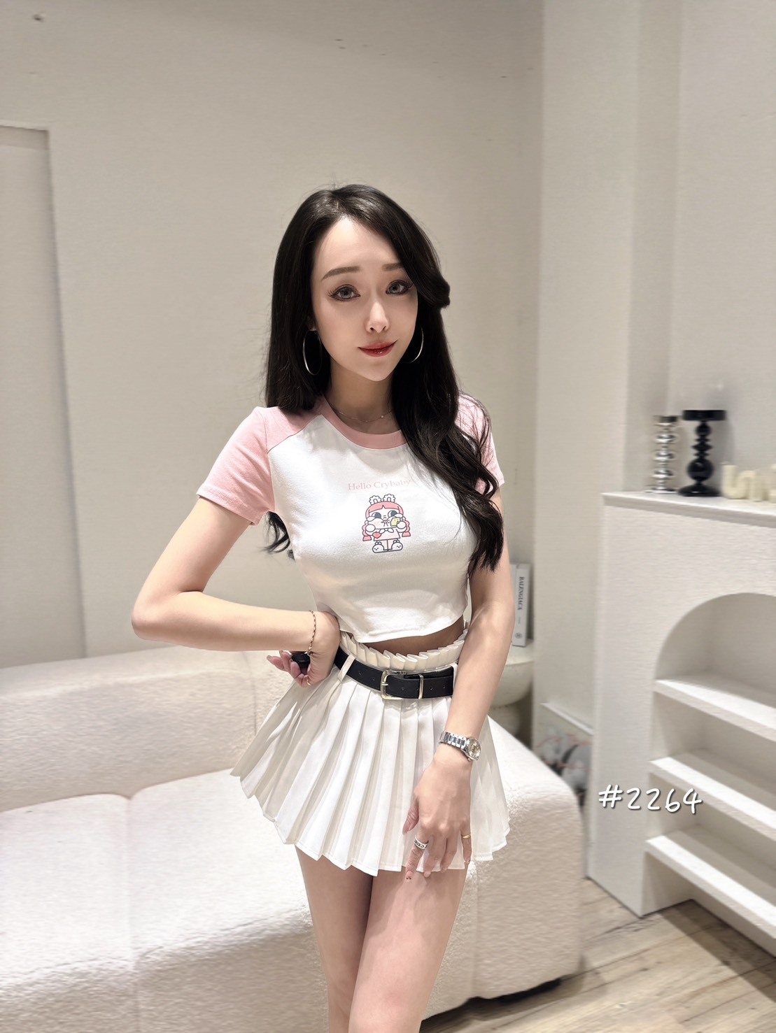 2264哭娃一色一圖棒球短T (5)