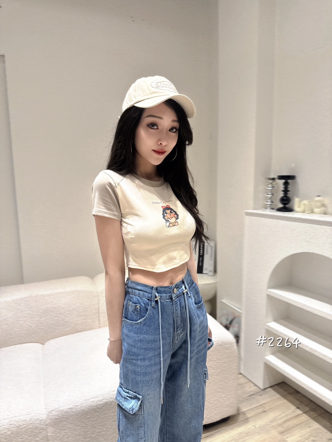 2264哭娃一色一圖棒球短T (6)