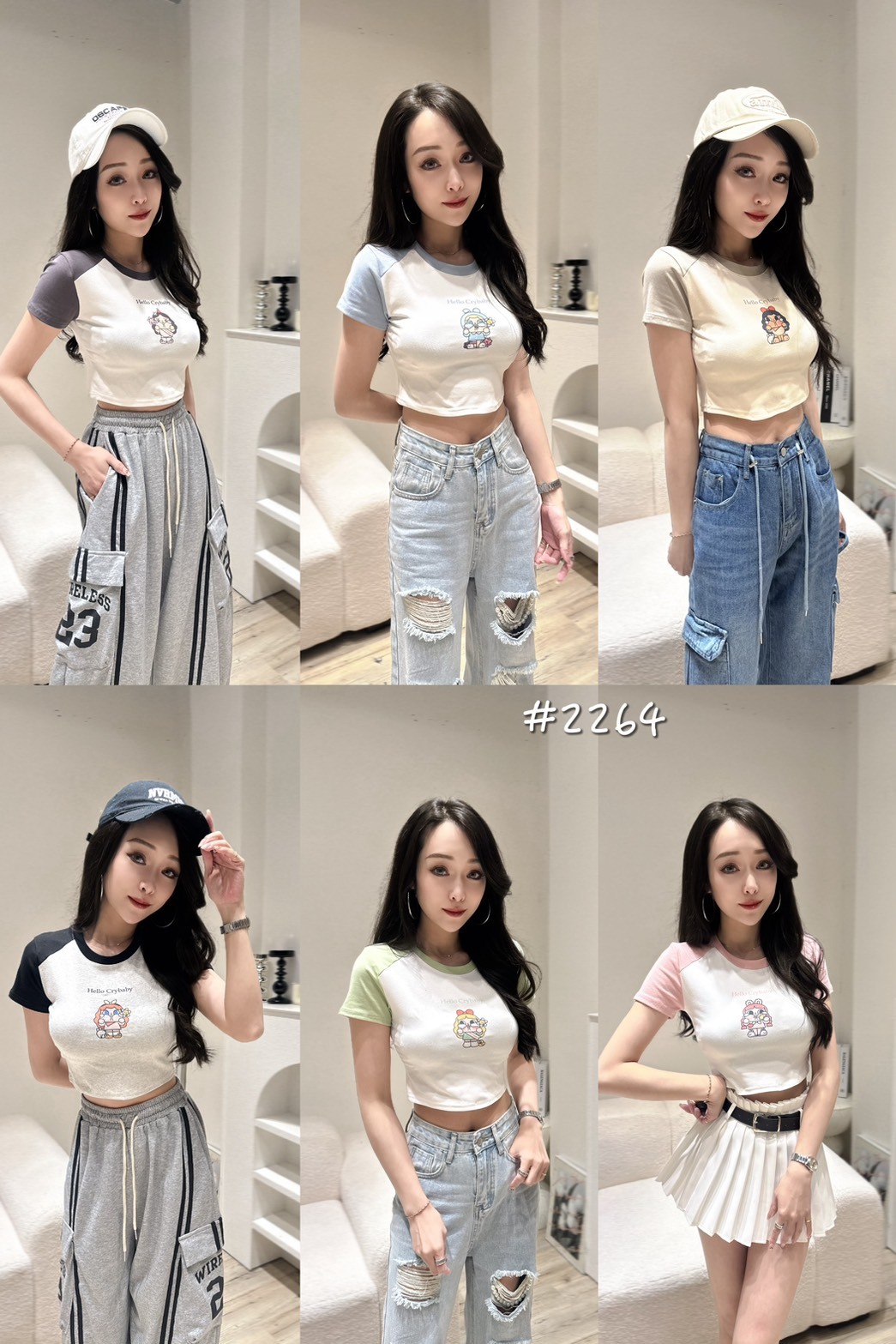 2264哭娃一色一圖棒球短T (7)