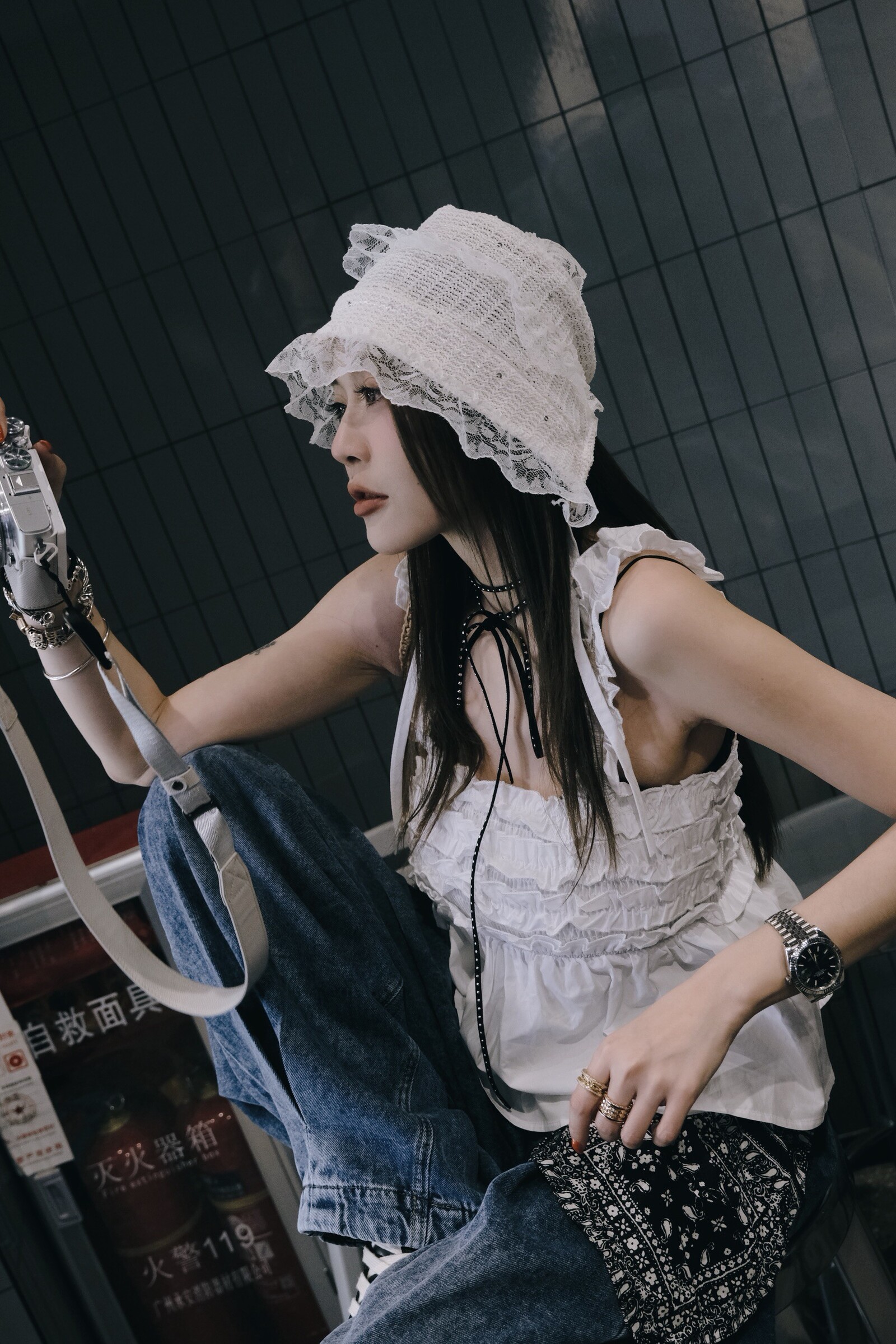 ｜20250515｜🔍上衣系列小甜妹荷葉背心（無罩杯） (2)