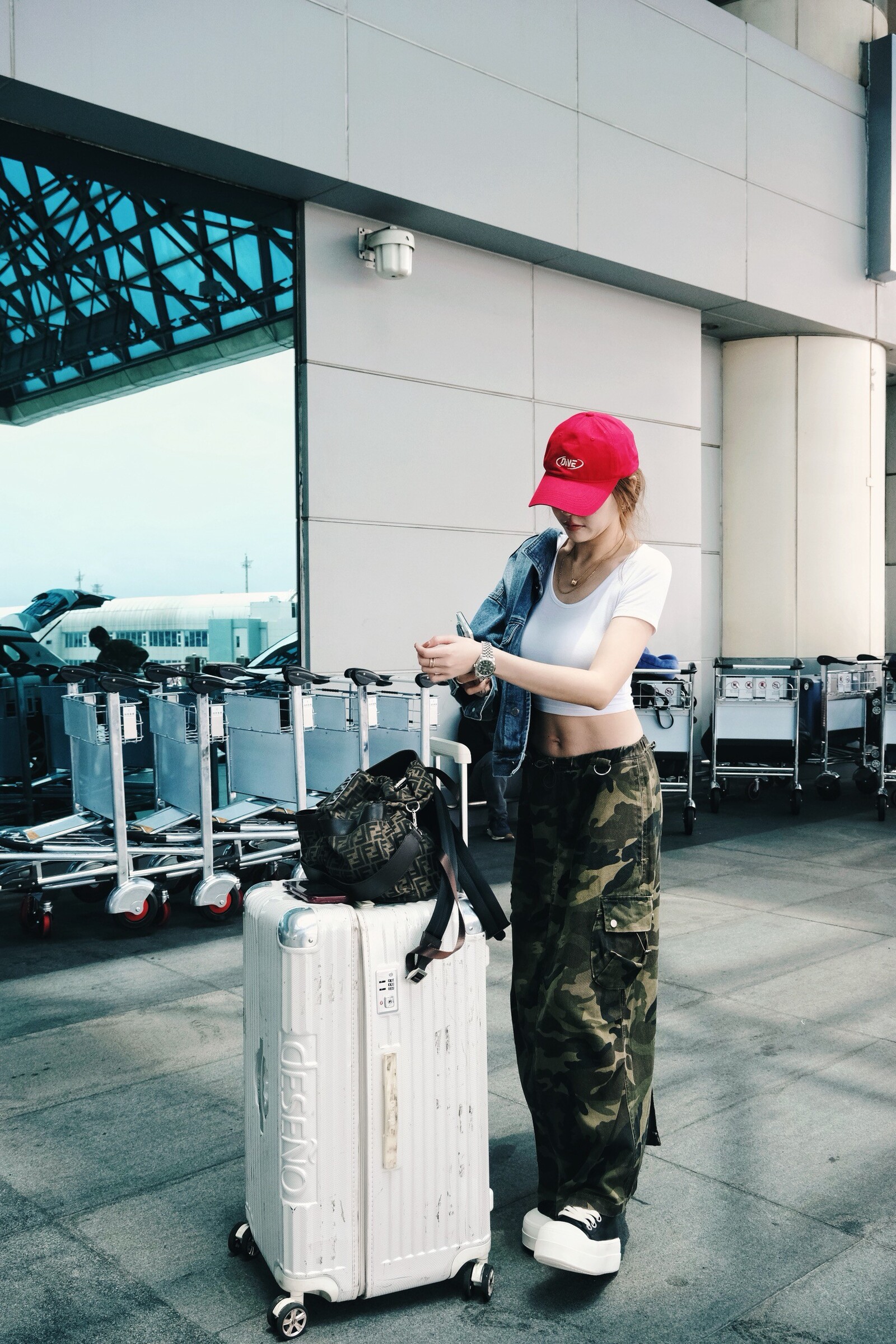 1062 ｜20250515｜🔍裙子系列中低腰迷彩落地裙 (3)