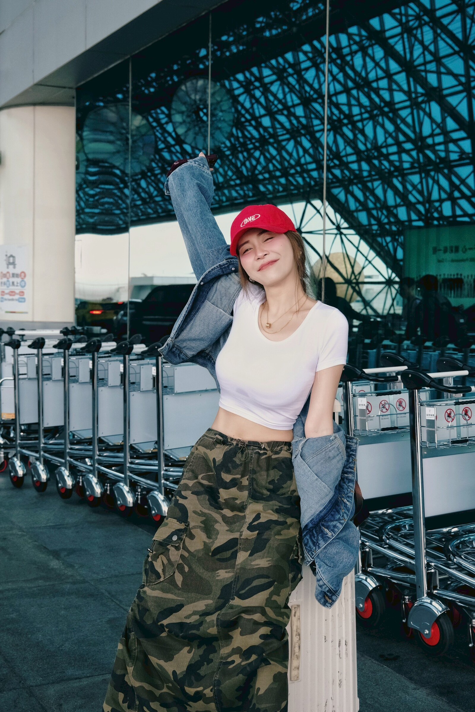 1062 ｜20250515｜🔍裙子系列中低腰迷彩落地裙