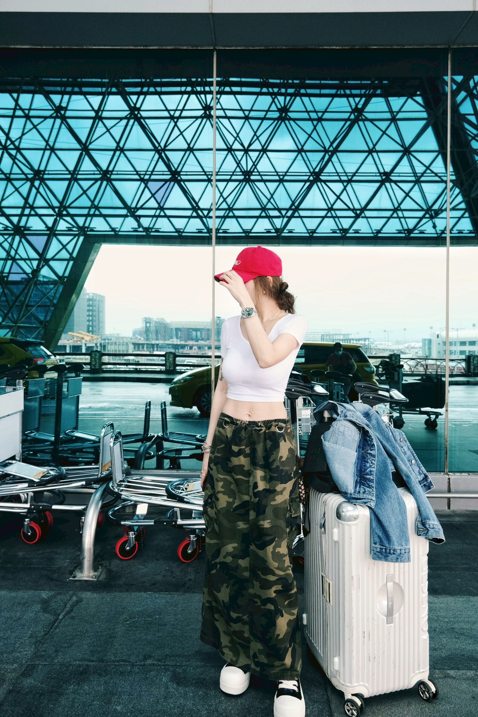 1062 ｜20250515｜🔍裙子系列中低腰迷彩落地裙 (2)