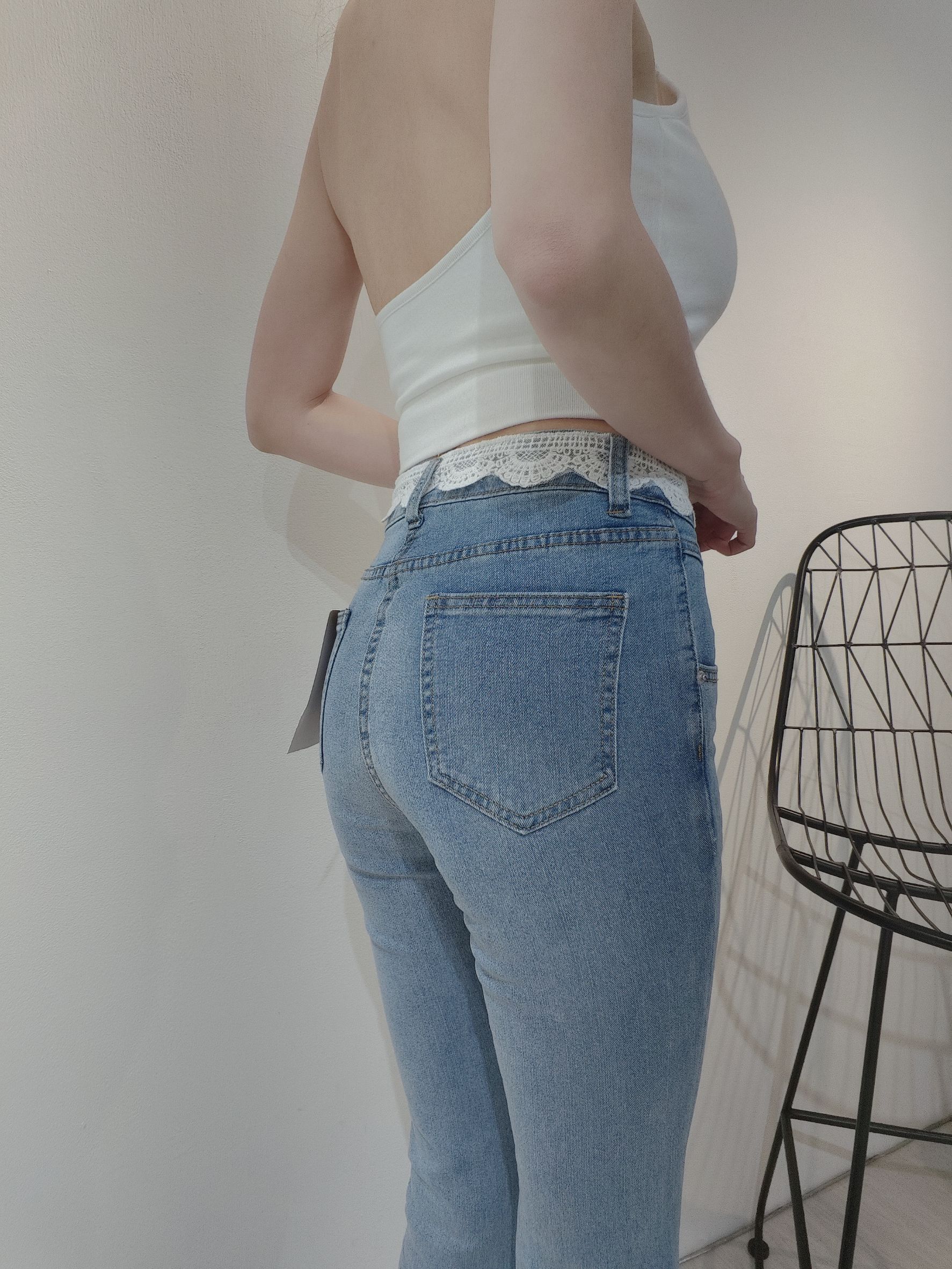 ｜20250521｜🔍長褲系列純慾蕾絲腰頭微喇褲 (2)