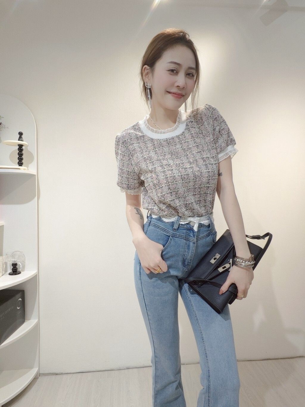 3007｜20250521｜🔍上衣系列編織香風質感T (2)