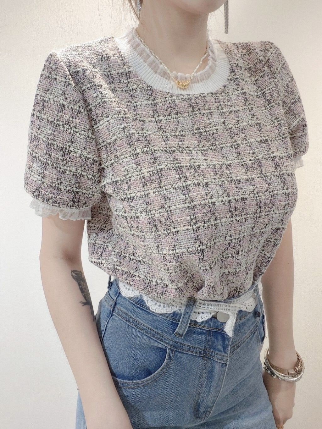 3007｜20250521｜🔍上衣系列編織香風質感T