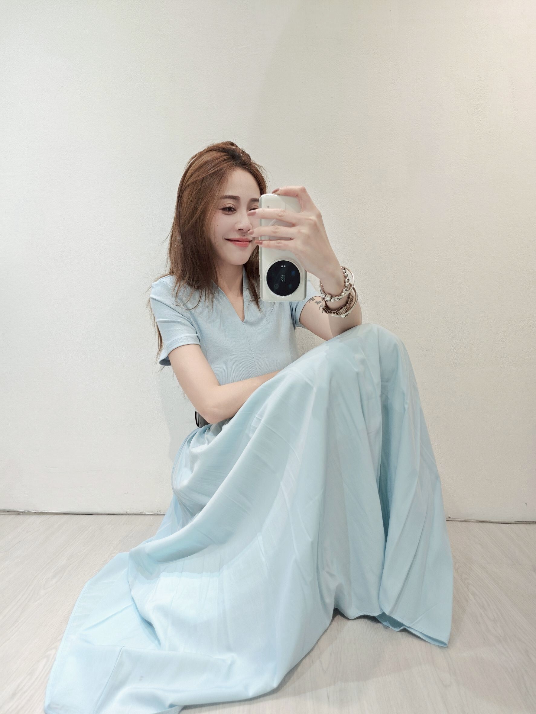 1707 ｜20250521｜🔍長洋系列附腰帶～短袖長洋裝