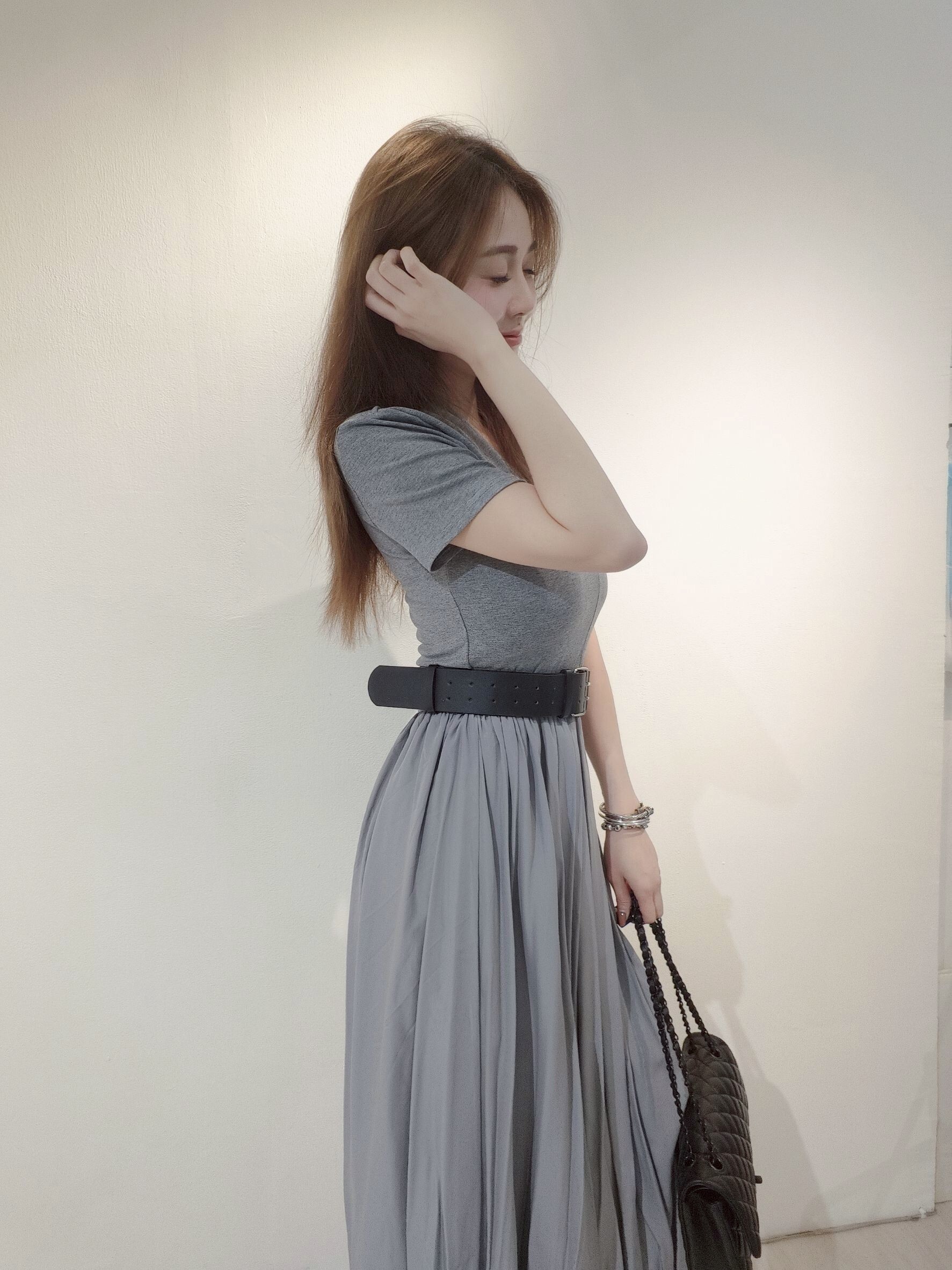 1707 ｜20250521｜🔍長洋系列附腰帶～短袖長洋裝 (5)