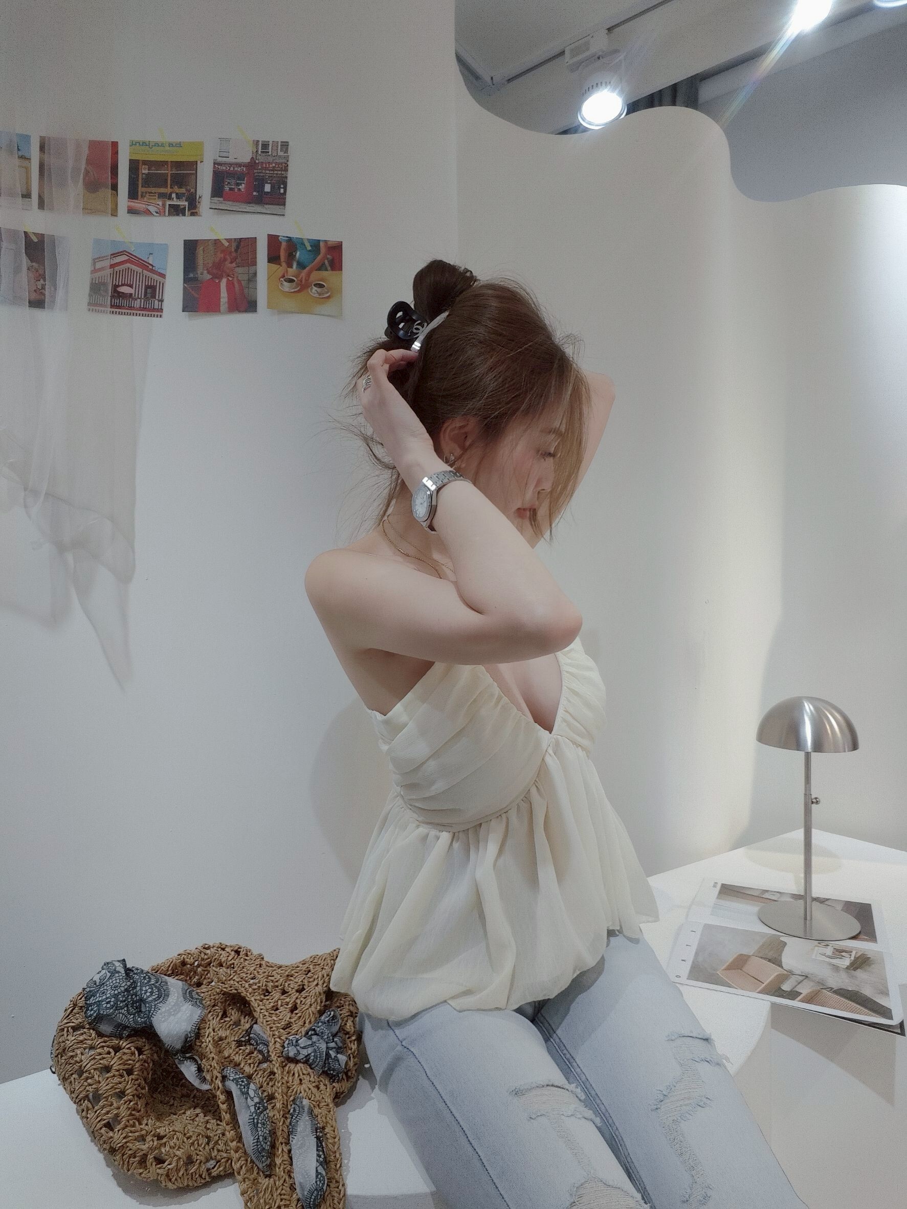 ｜20250522｜🔍上衣系列#878性感深V網紗上衣 (10)