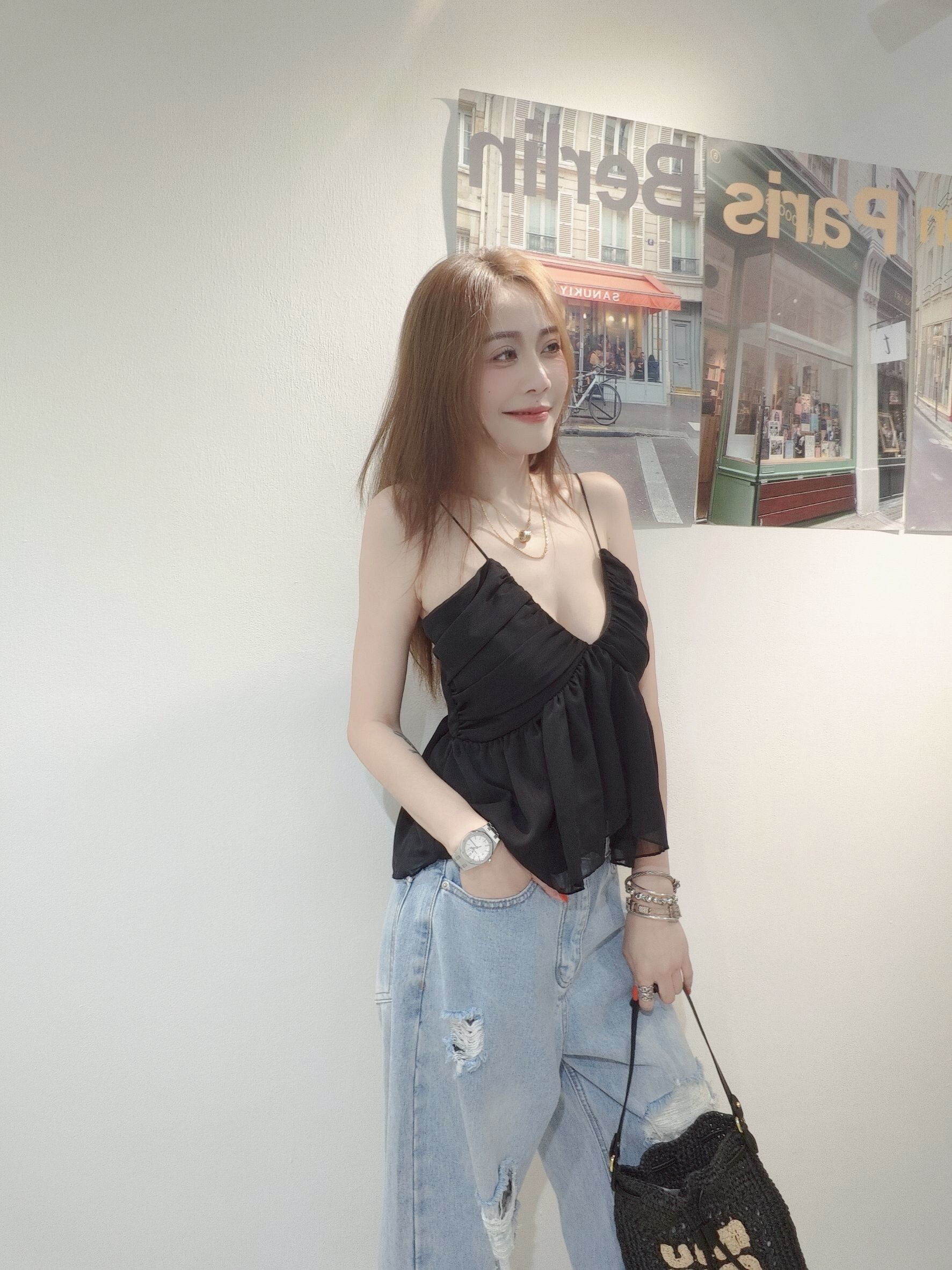 ｜20250522｜🔍上衣系列#878性感深V網紗上衣 (8)