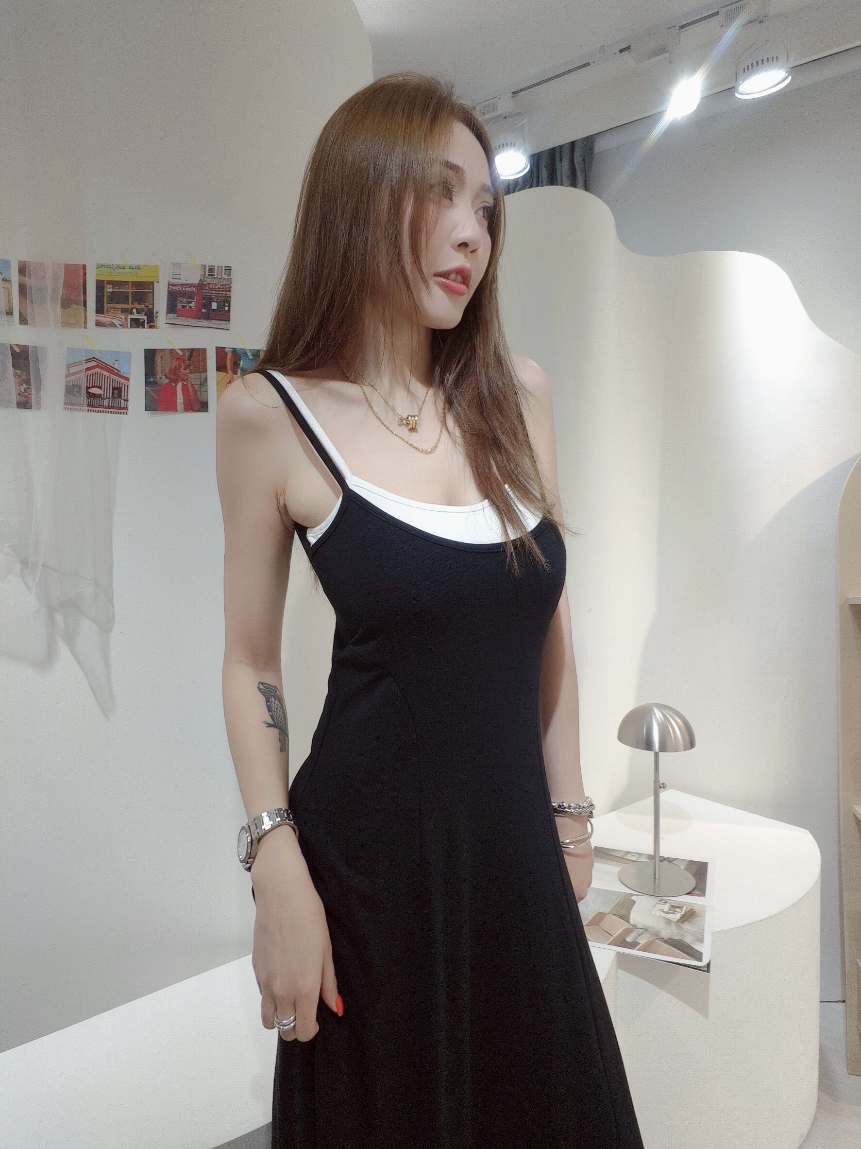 20250523｜🔍長洋系列#876假兩件美背長洋裝 (2)