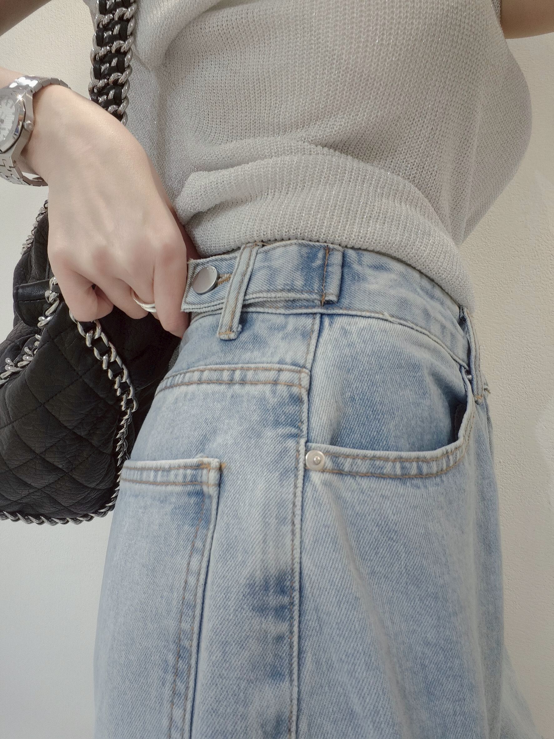 ｜20250526｜🔍下半身系列#61561拼接蕾絲牛仔寬褲 (5)