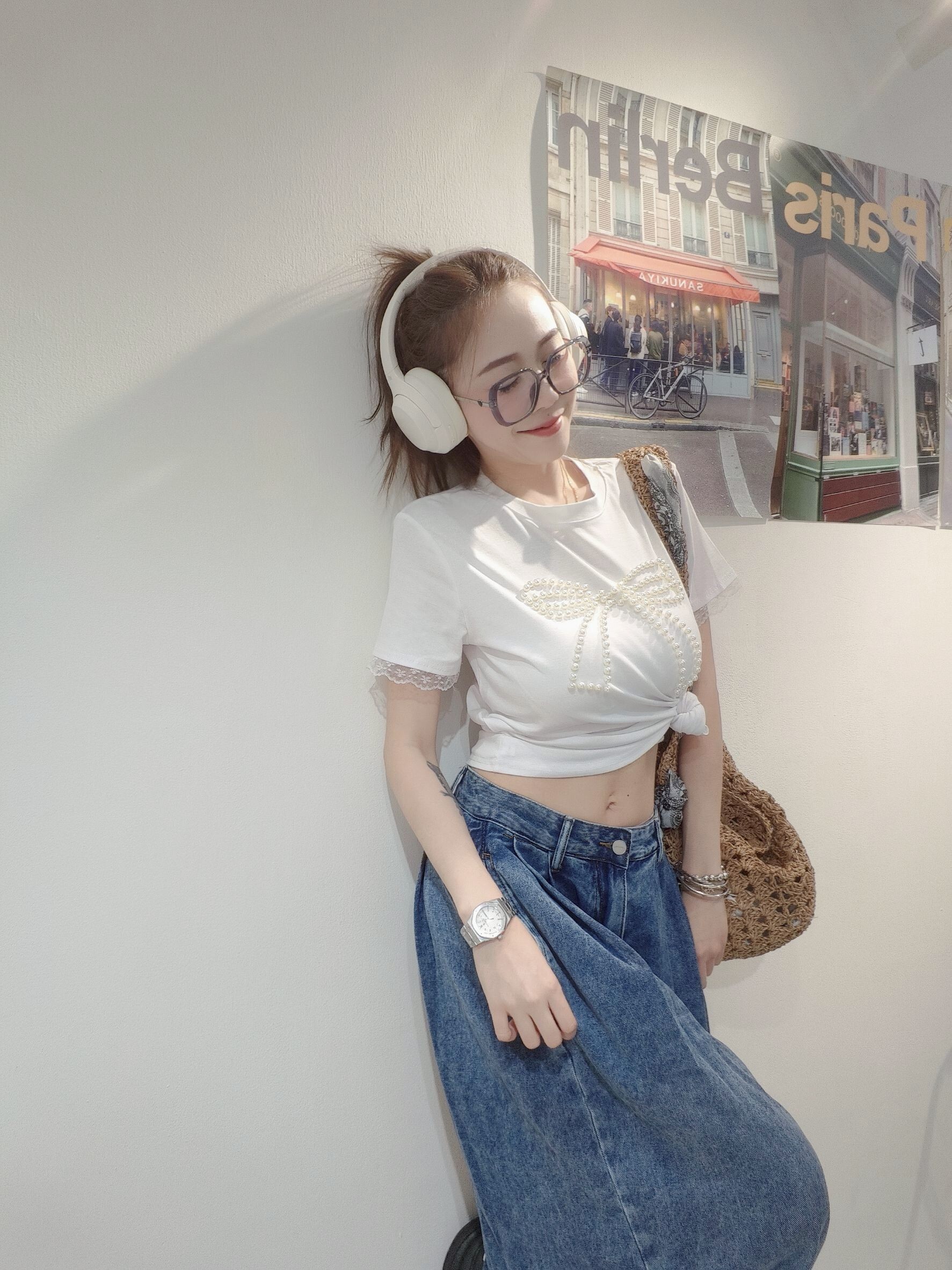 ｜20250526｜🔍上衣系列#1218釘珠大蝴蝶結T (3)