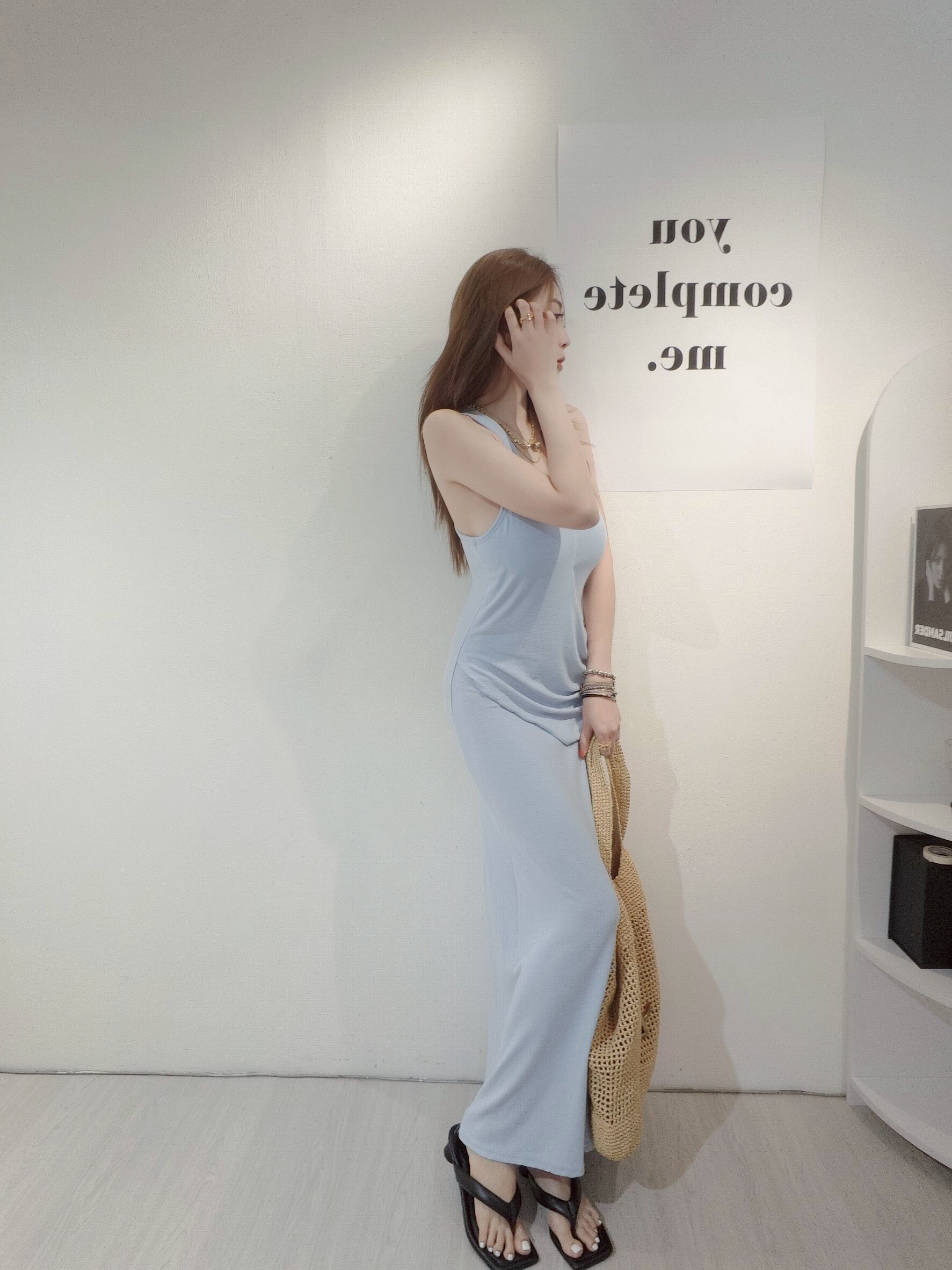 ｜20250528｜🔍長洋系列#886垂墜腰線貼身長洋 (3)