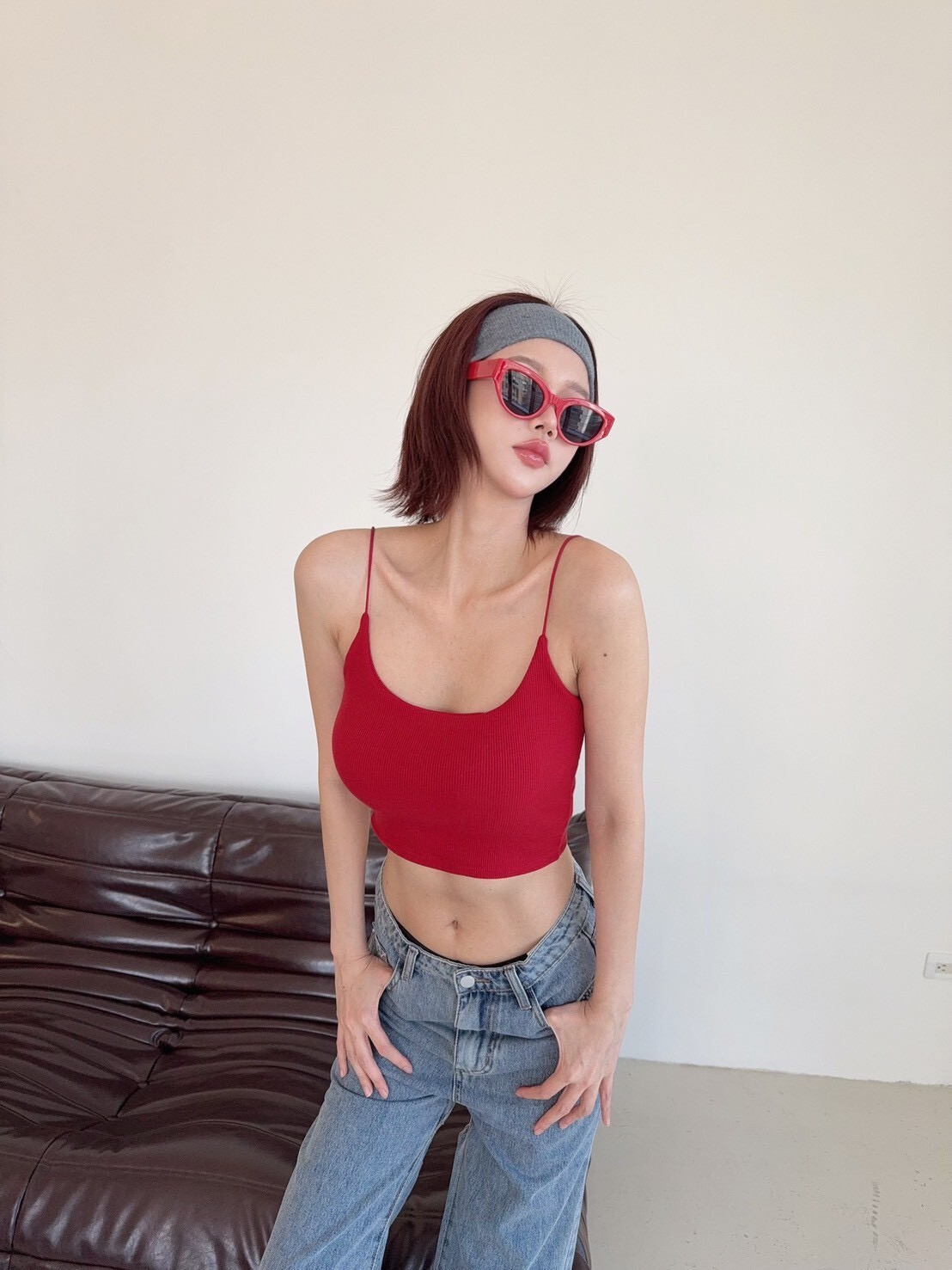 808 訂製款-爆款彈力細肩百搭胸墊背心 (3)