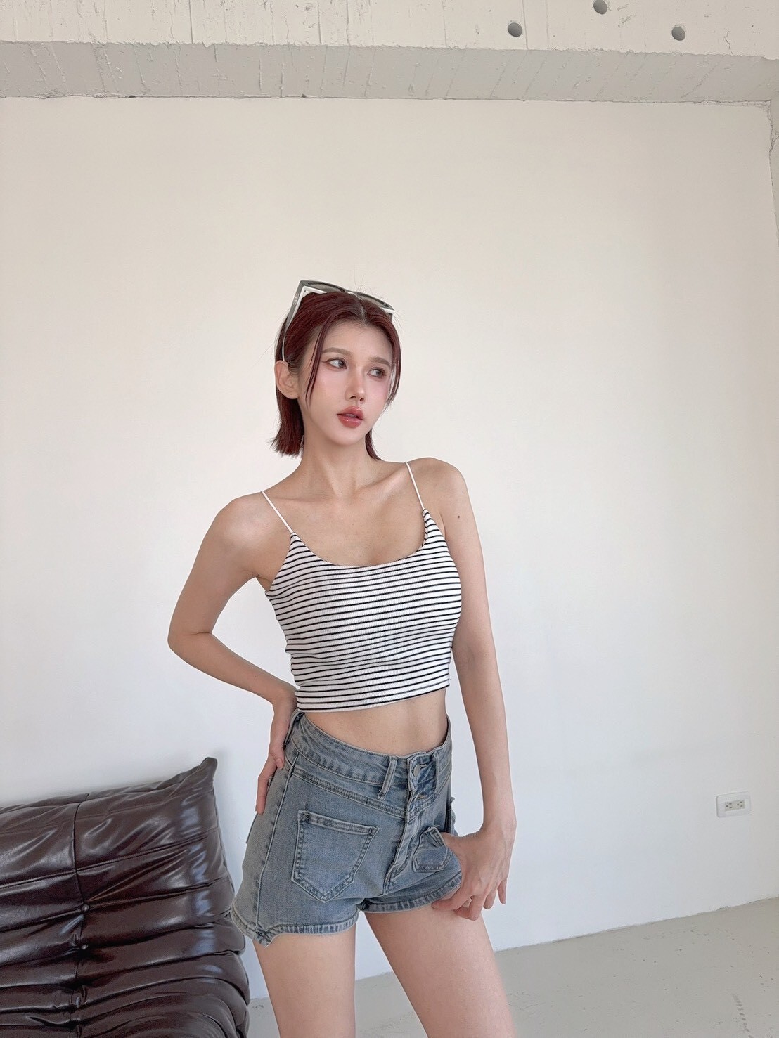 808 訂製款-爆款彈力細肩百搭胸墊背心 (4)