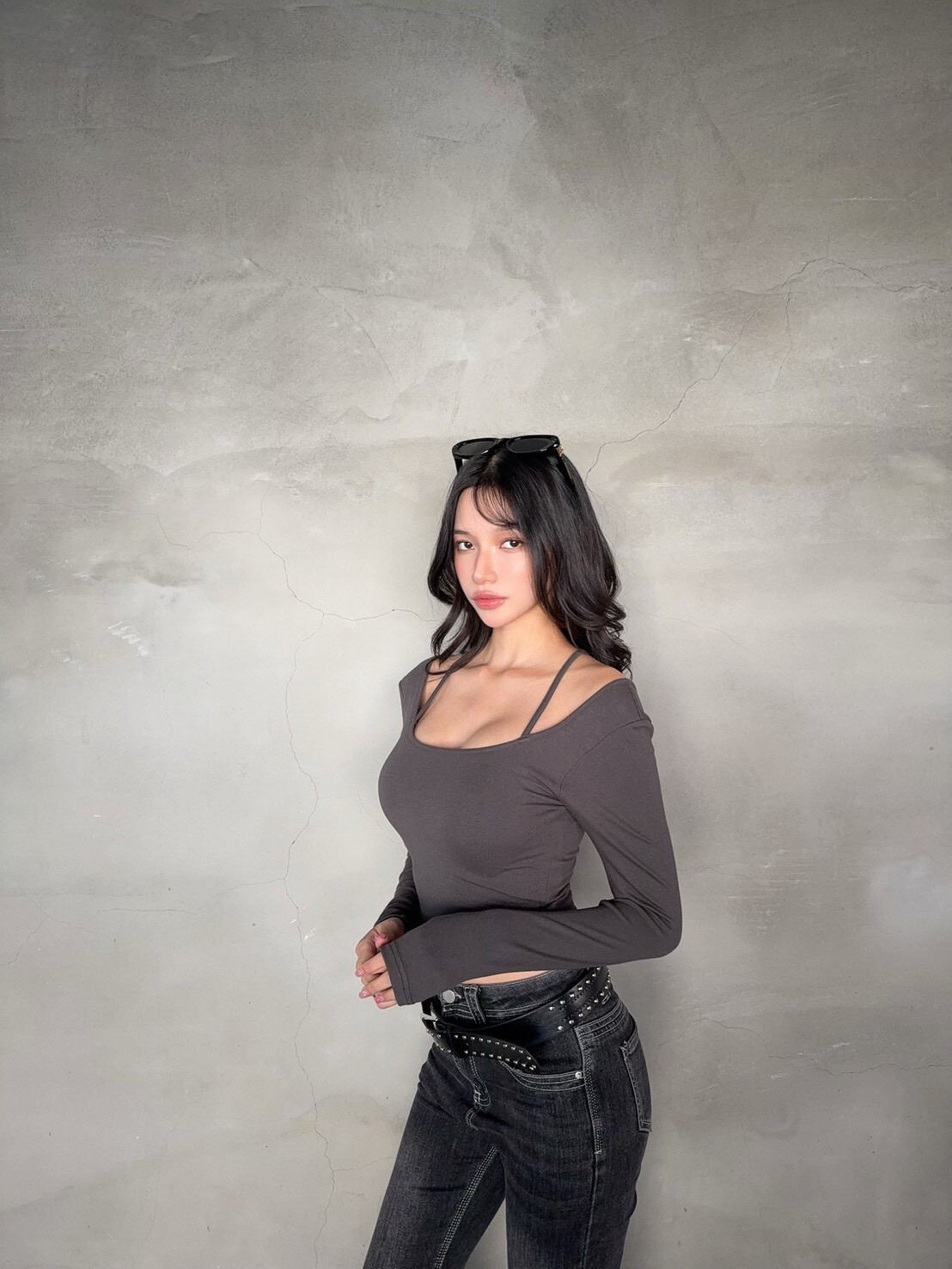 3026 訂製款-撞色綁脖背心兩件套 (4)