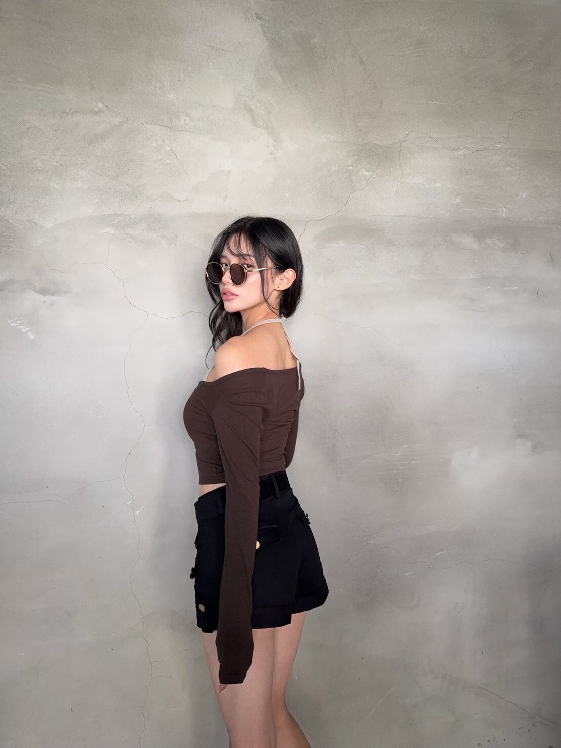 3026 訂製款-撞色綁脖背心兩件套 (2)