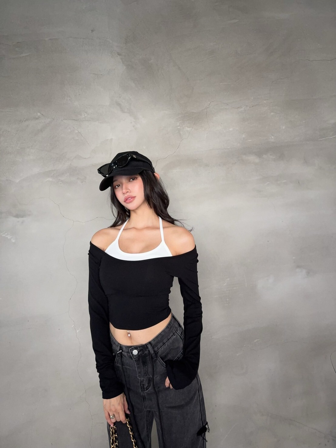 3026 訂製款-撞色綁脖背心兩件套 (3)